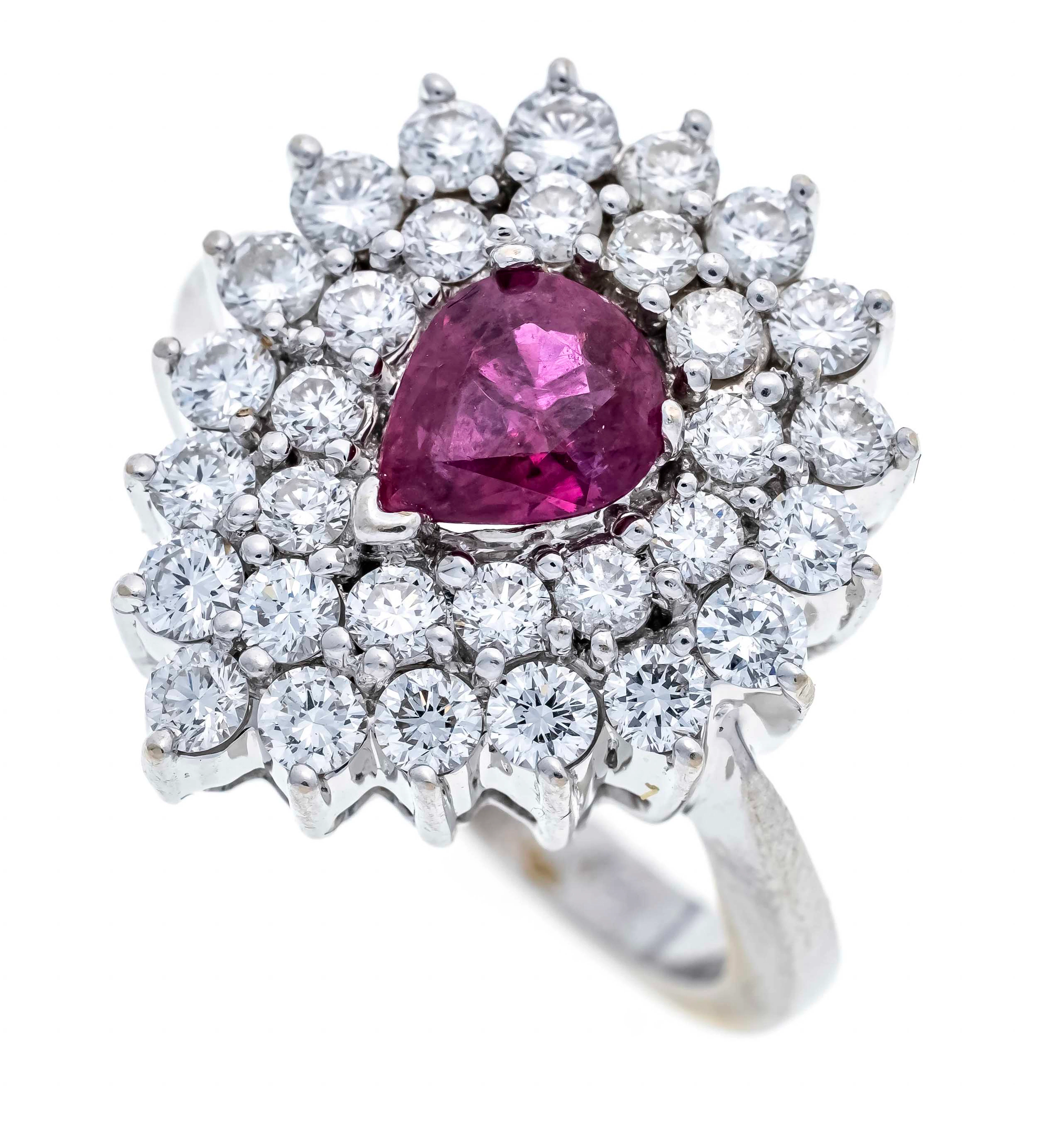 Rubin-Brillant-Ring WG 750/000 mi