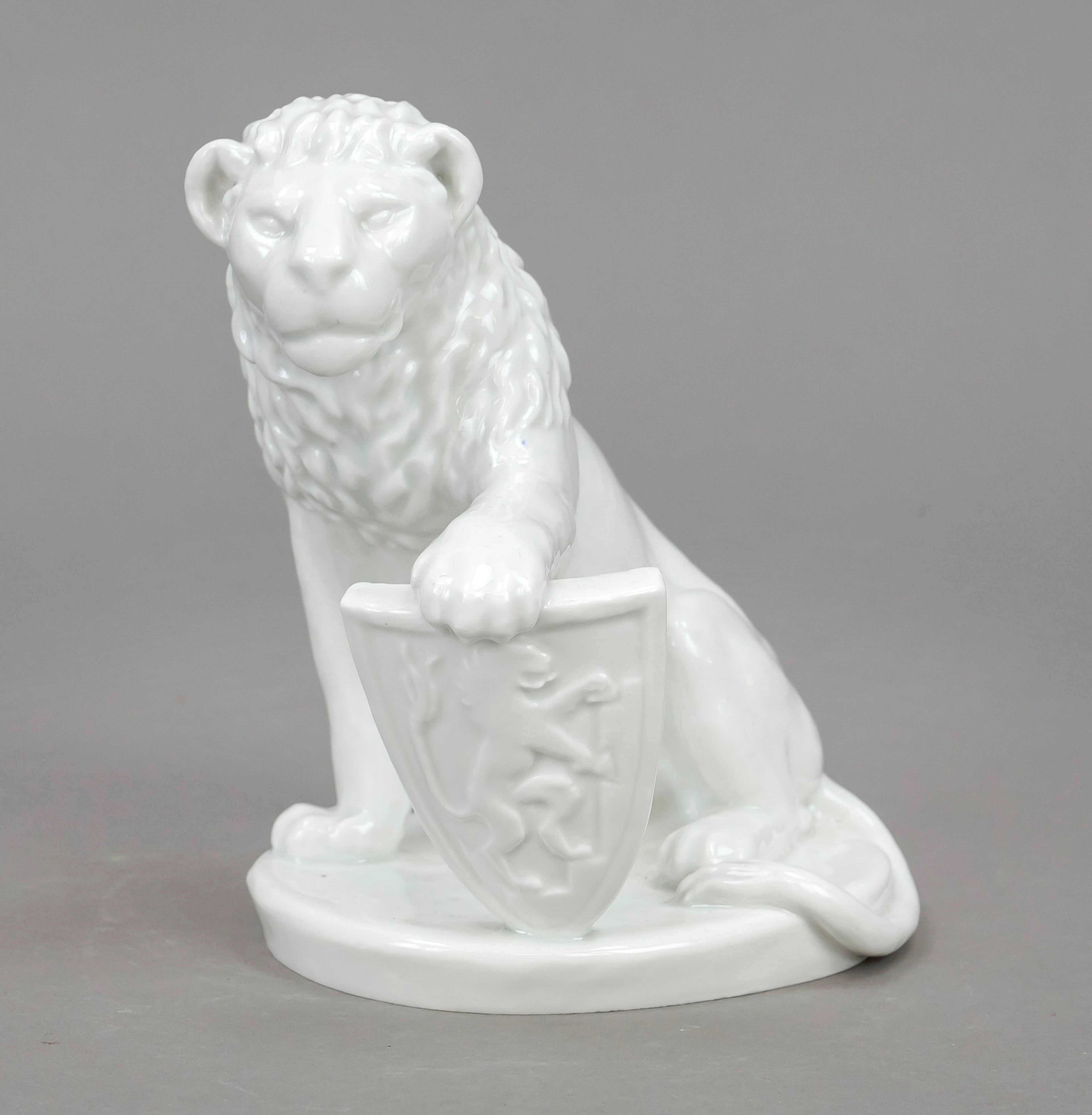 Löwe mit Wappenschild, Meissen, M