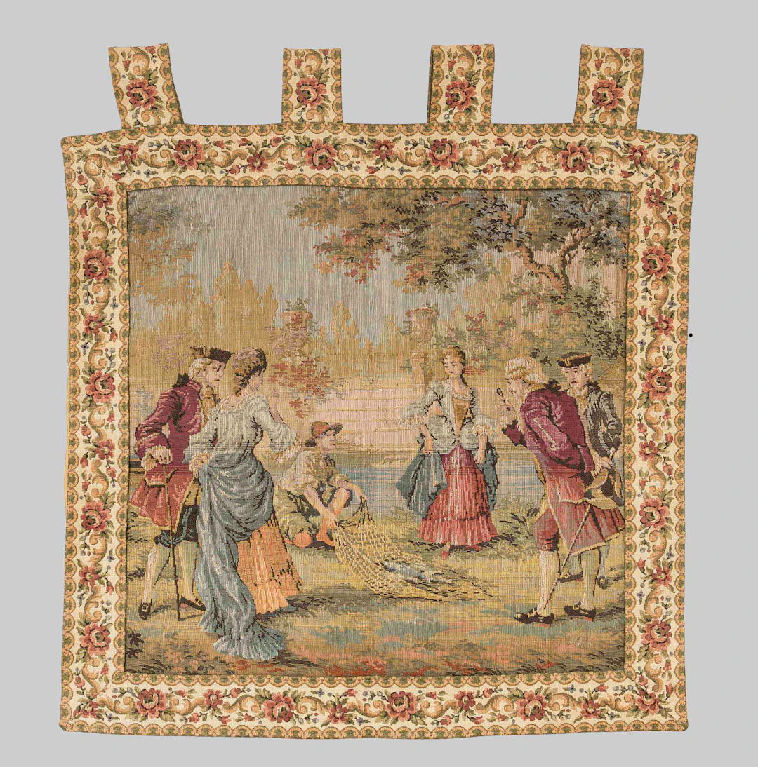 Tapisserie, 20. Jh., Schlossparks