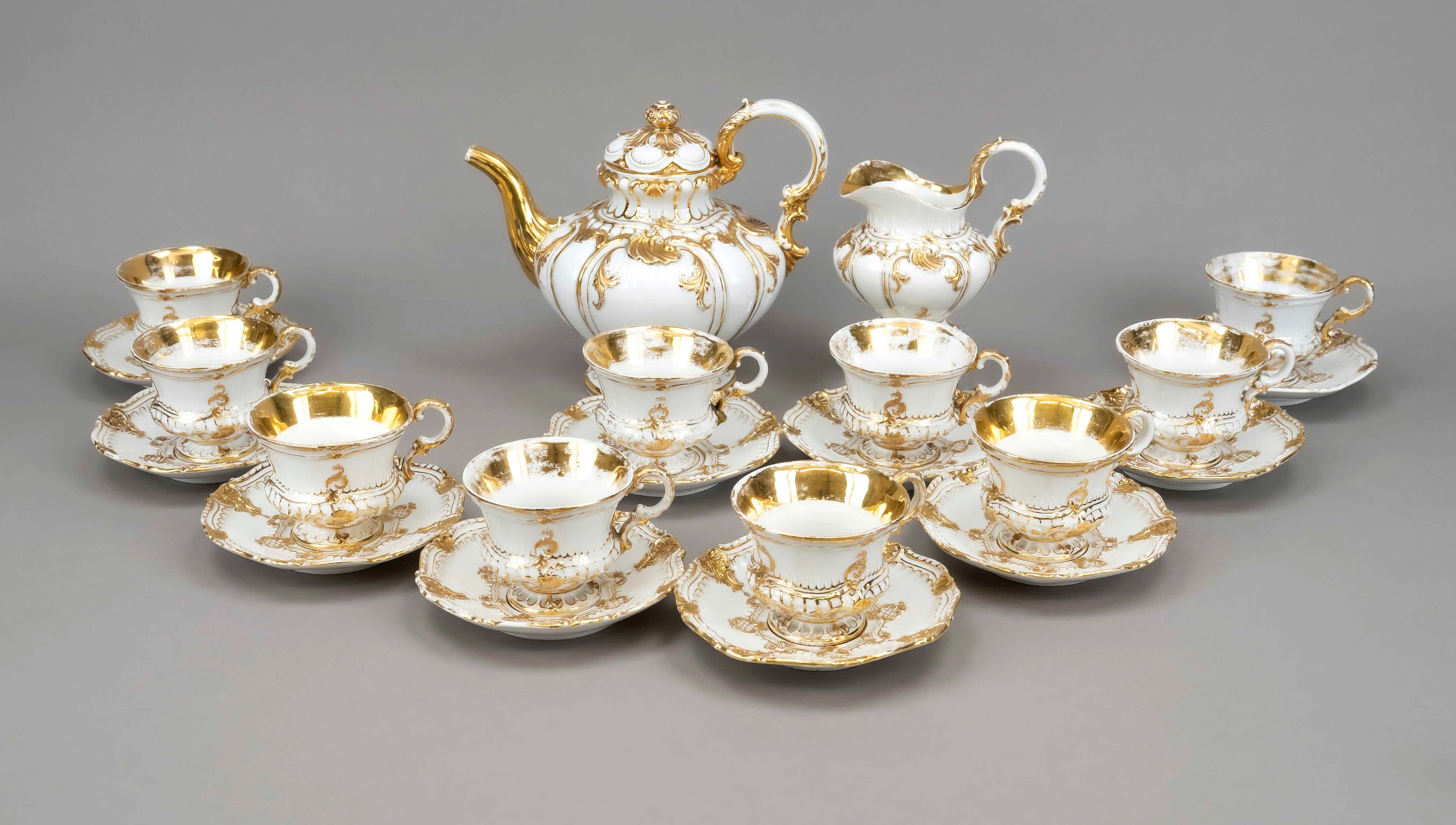 Prunk-Kaffeeservice für 10 Person