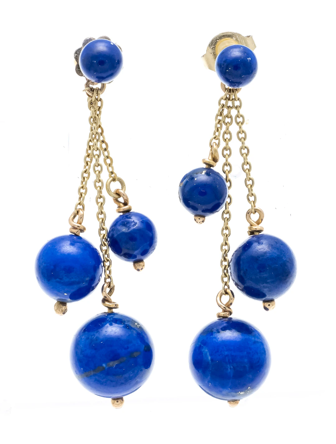 Lapislazuli-Pendelohrstecker GG 5