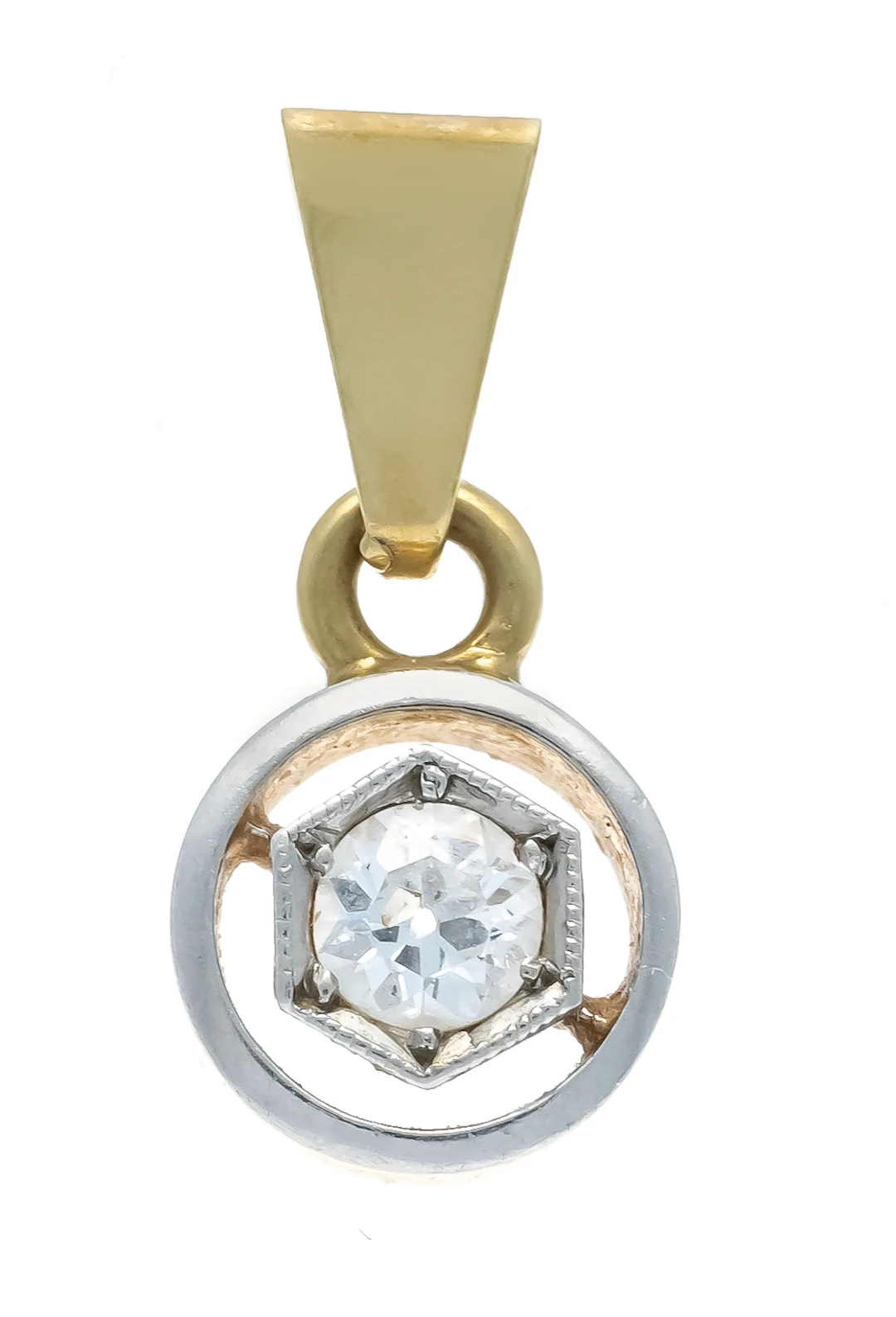 Solitär Altschliff-Diamant-Anhäng