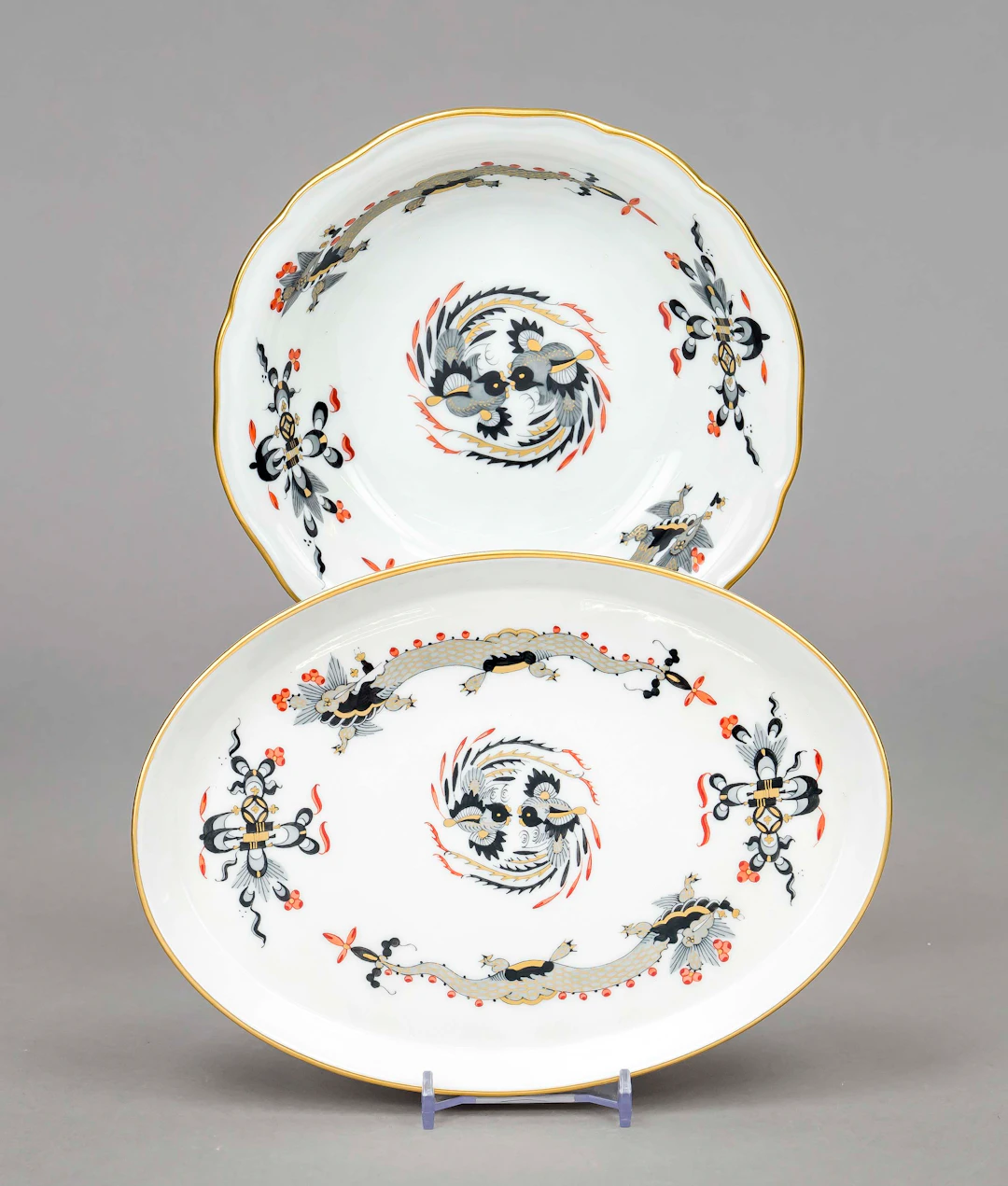 Tablett und Schale, Meissen, Mark