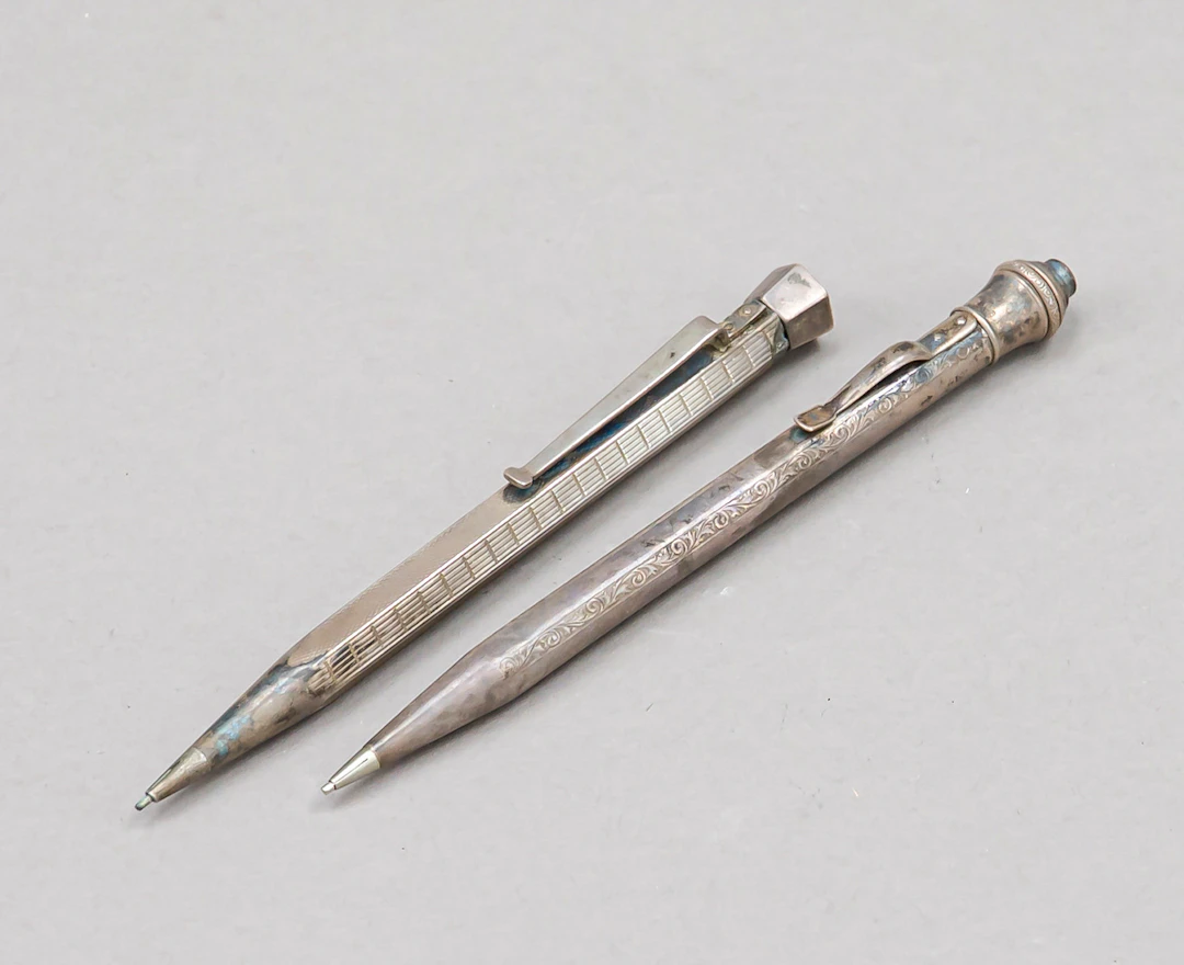 Zwei Stifte, 20. Jh., Silber 835/