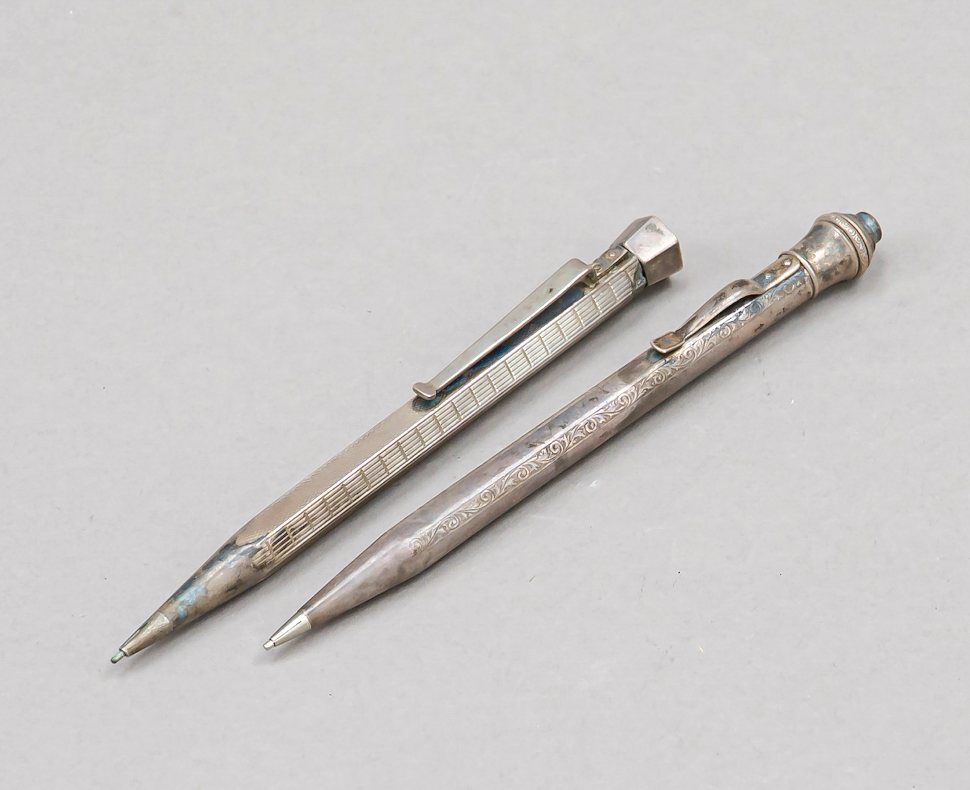Zwei Stifte, 20. Jh., Silber 835/