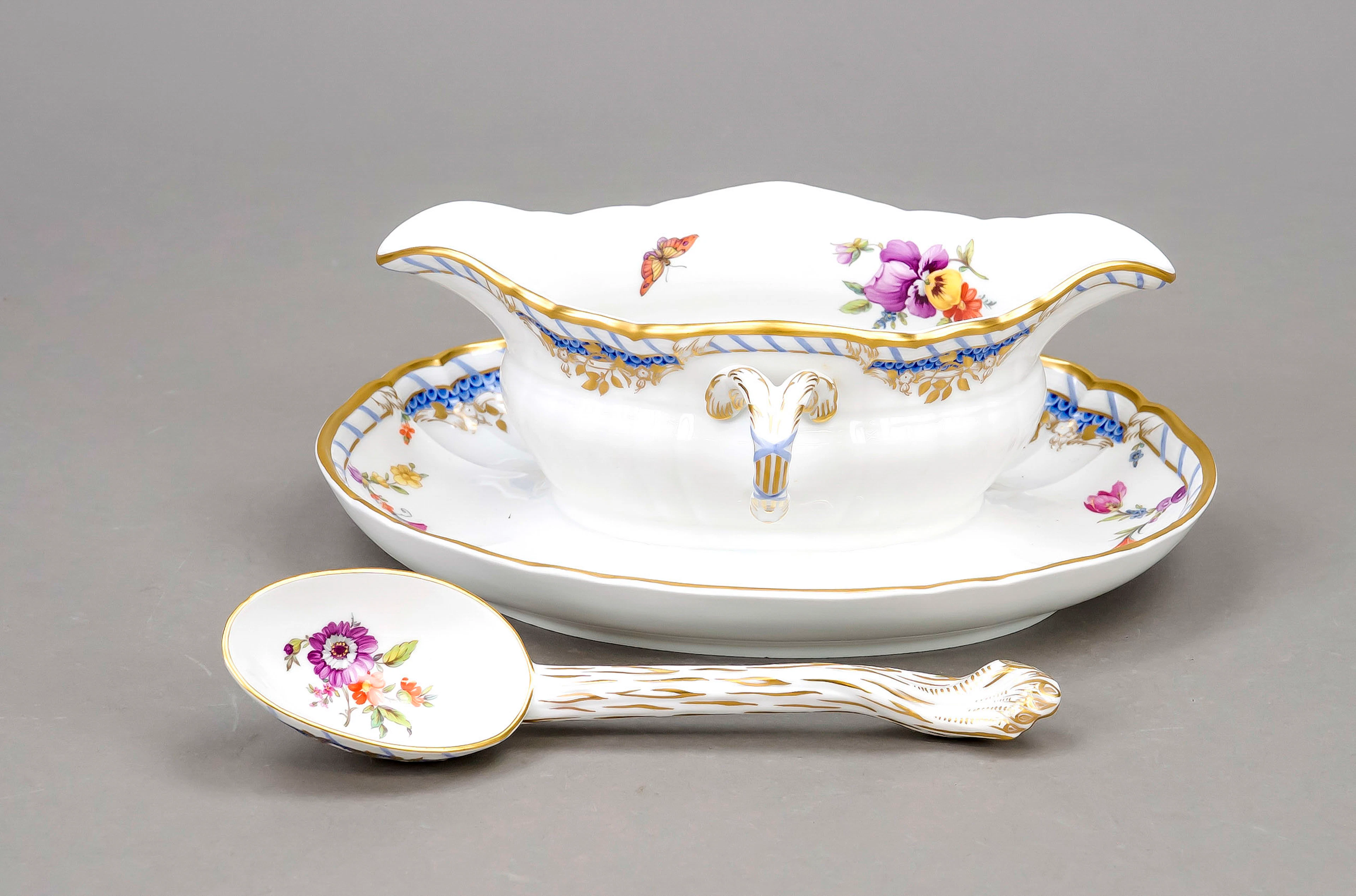 Saucière mit Löffel, KPM Berlin