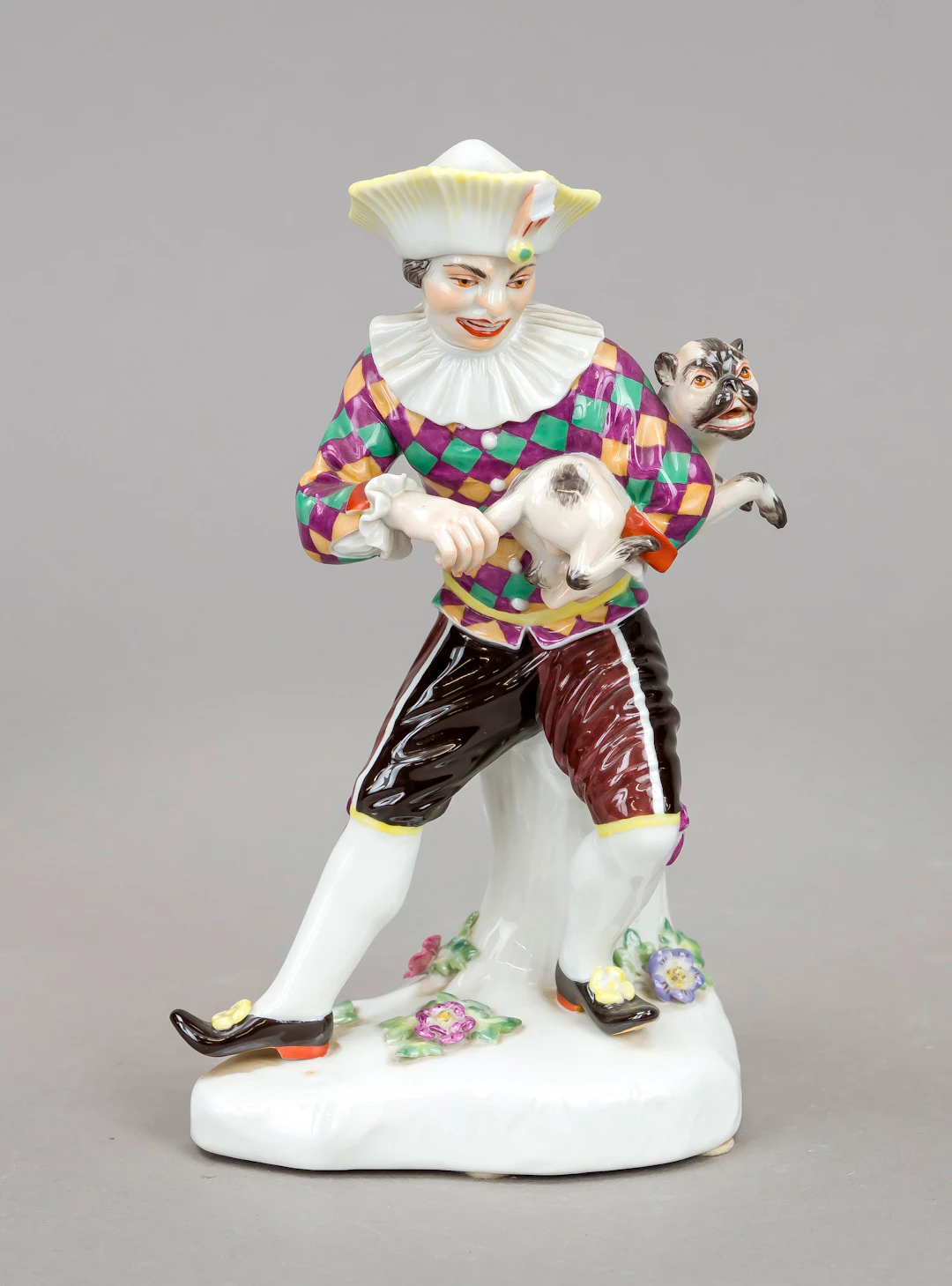 Harlekin mit Mops, Meissen nach 1