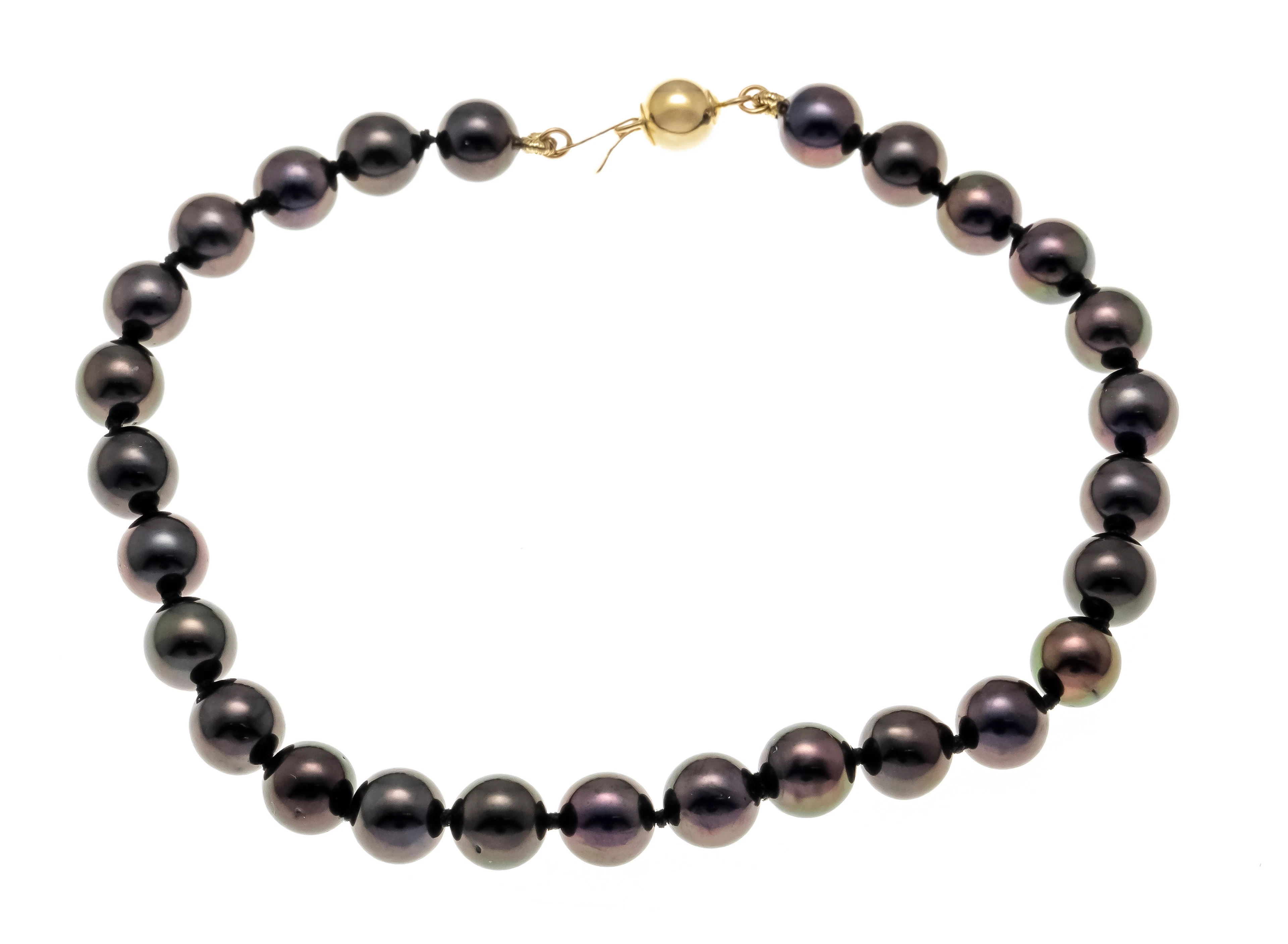 Perlen-Armband mit Kugelsteckschließ