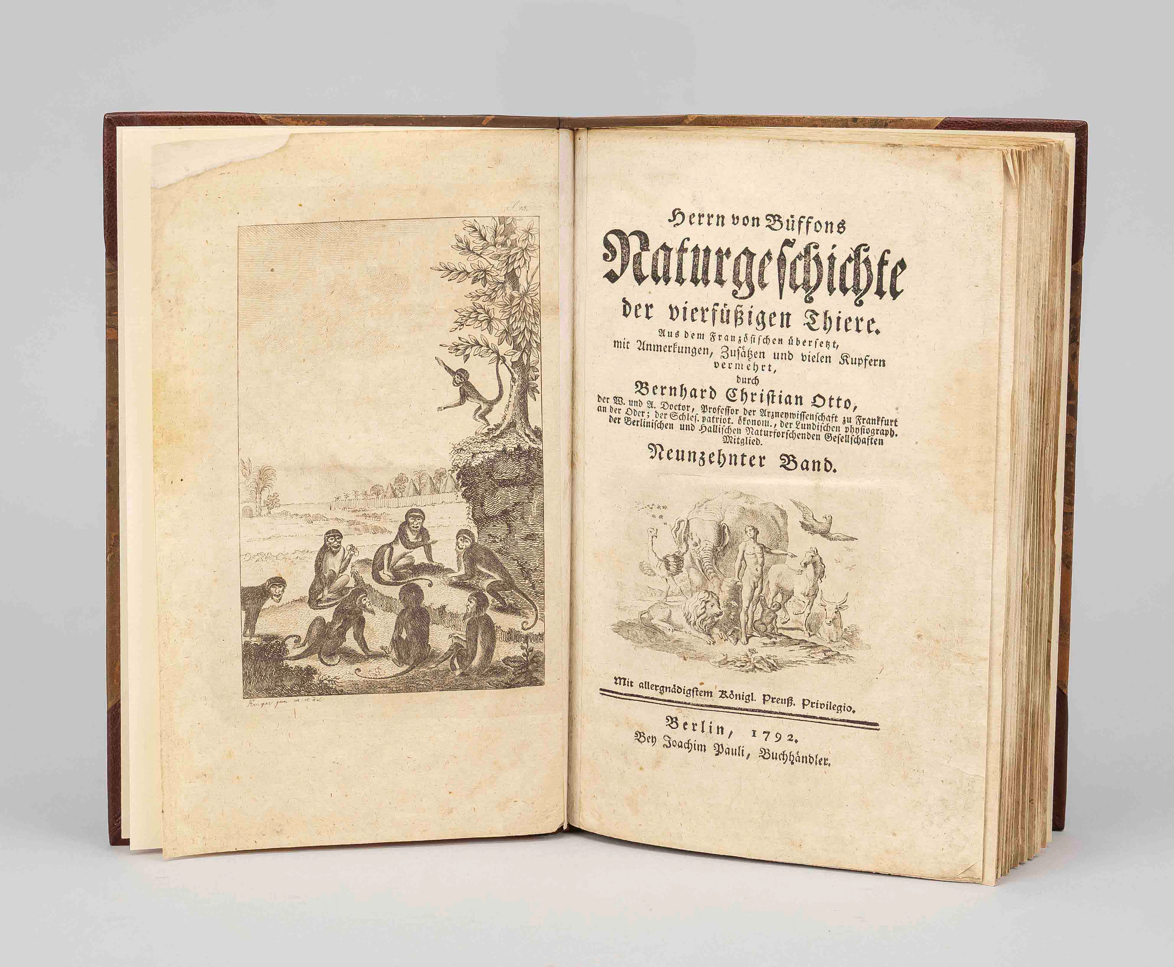 Buch ''Herrn von Buffons Naturges