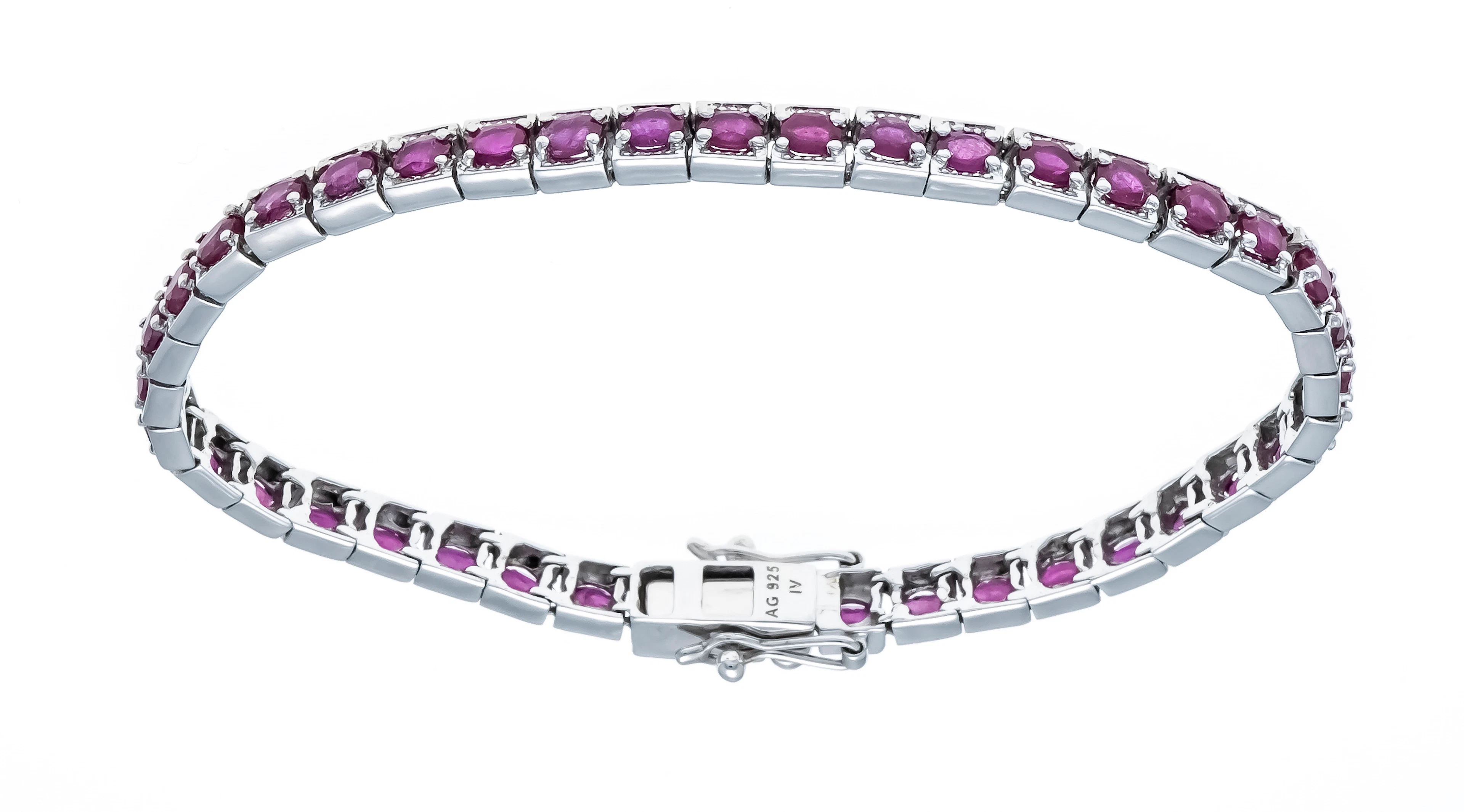 Harry Ivens Rubin Armband Silber