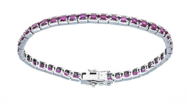 Harry Ivens Rubin Armband Silber