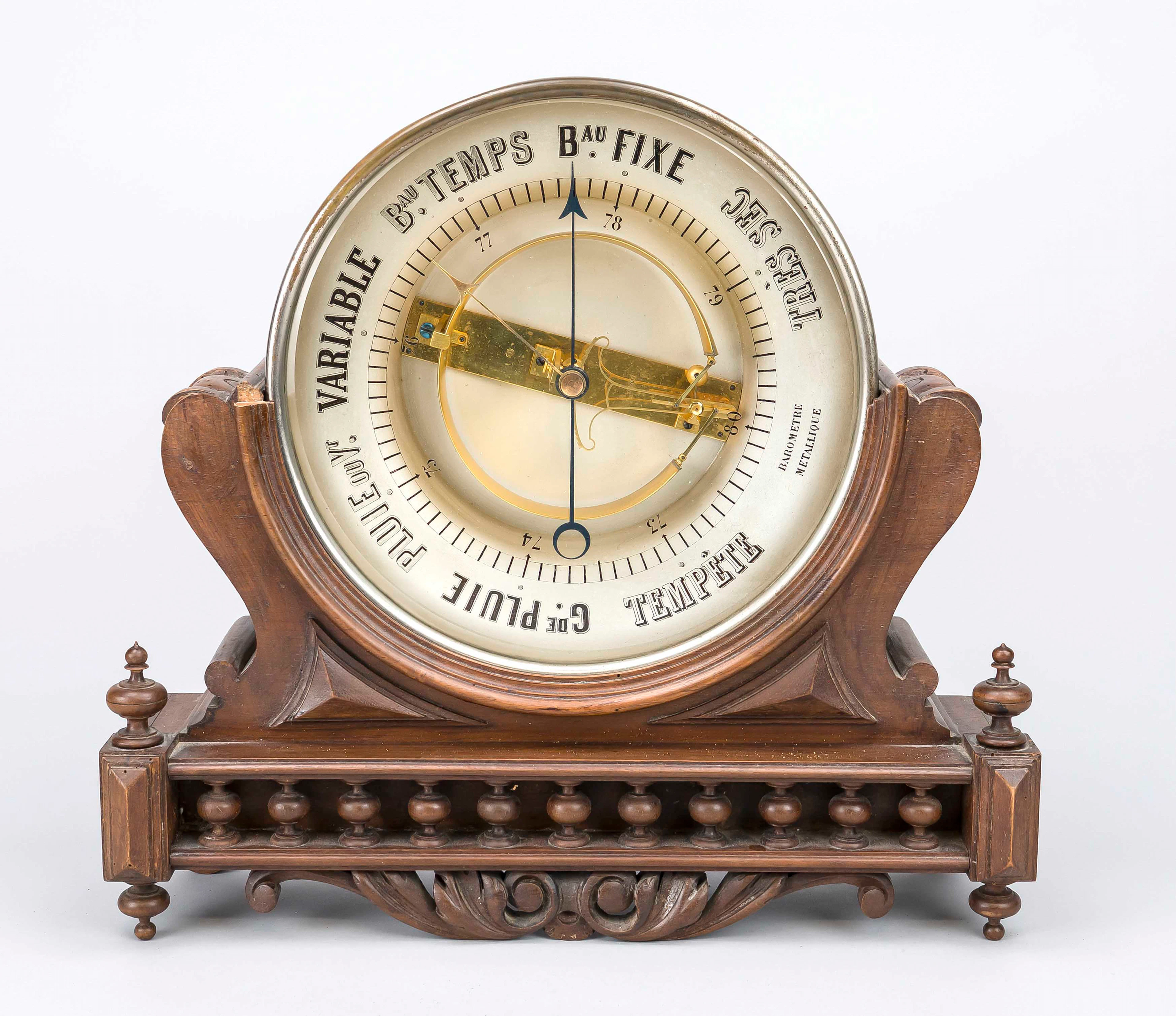 Großes Aneroid-Tischbarometer, Fr