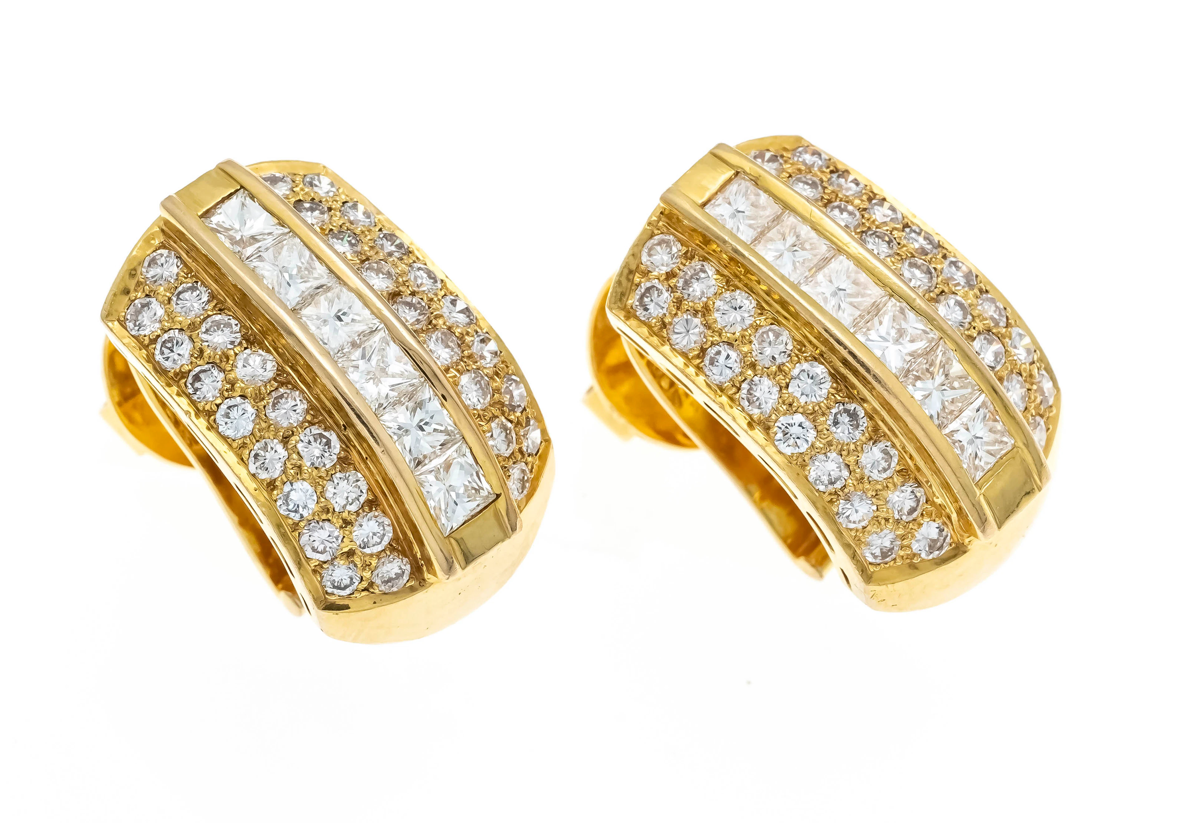 Brillant-Diamant-Clipohrstecker G