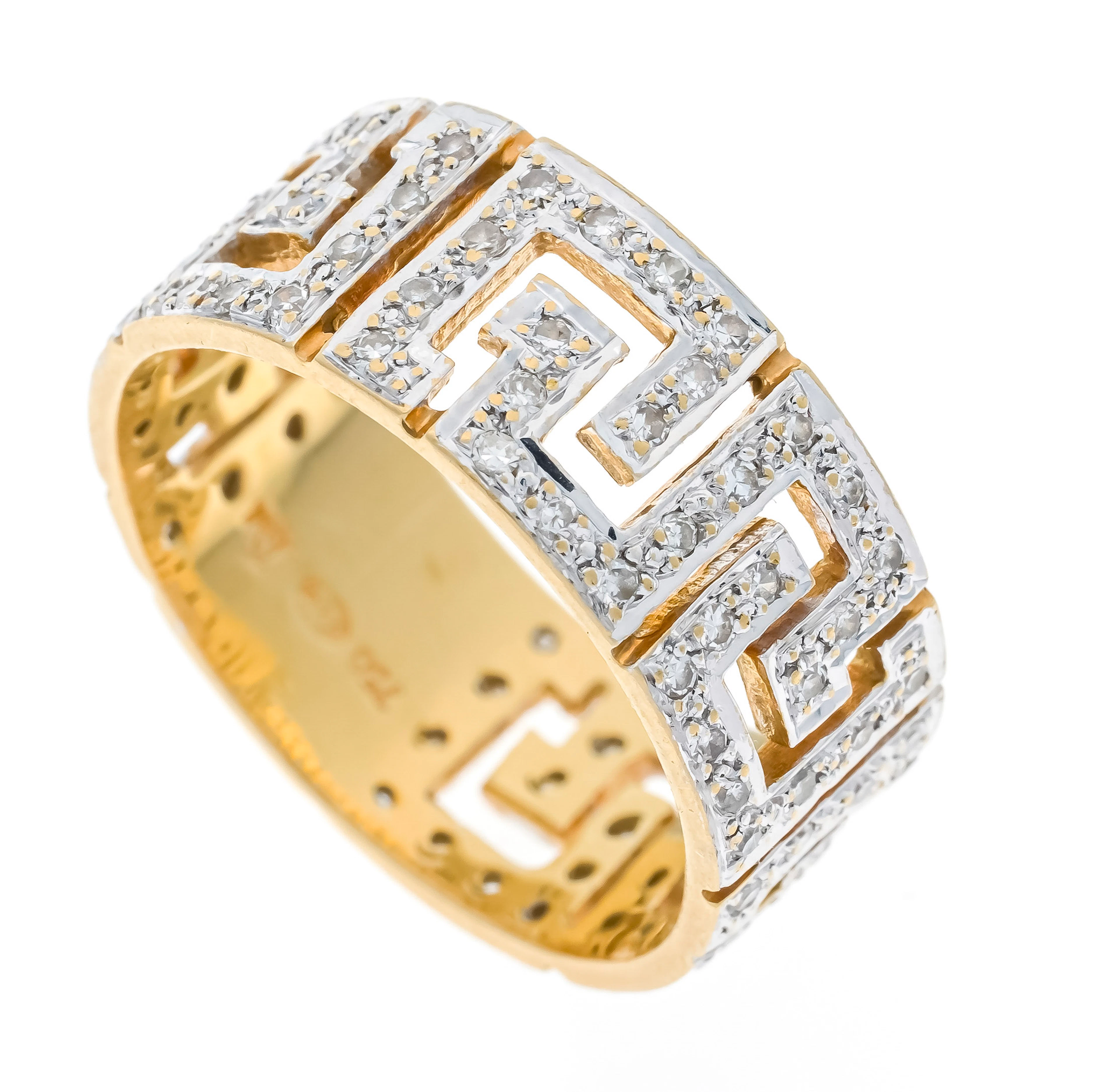 Filigraner Mäander-Diamant-Ring G