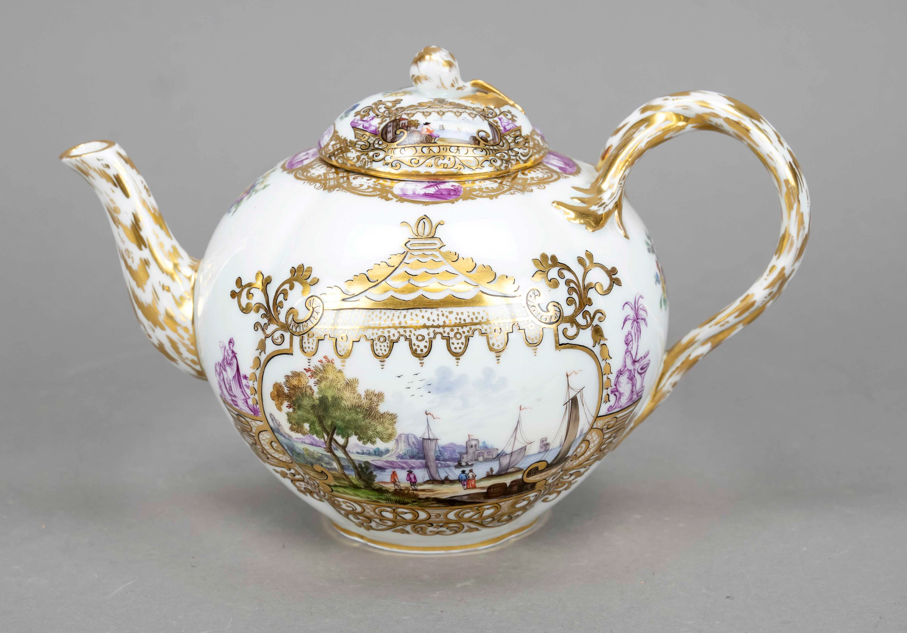 Teekanne, Meissen, Knaufschwerter