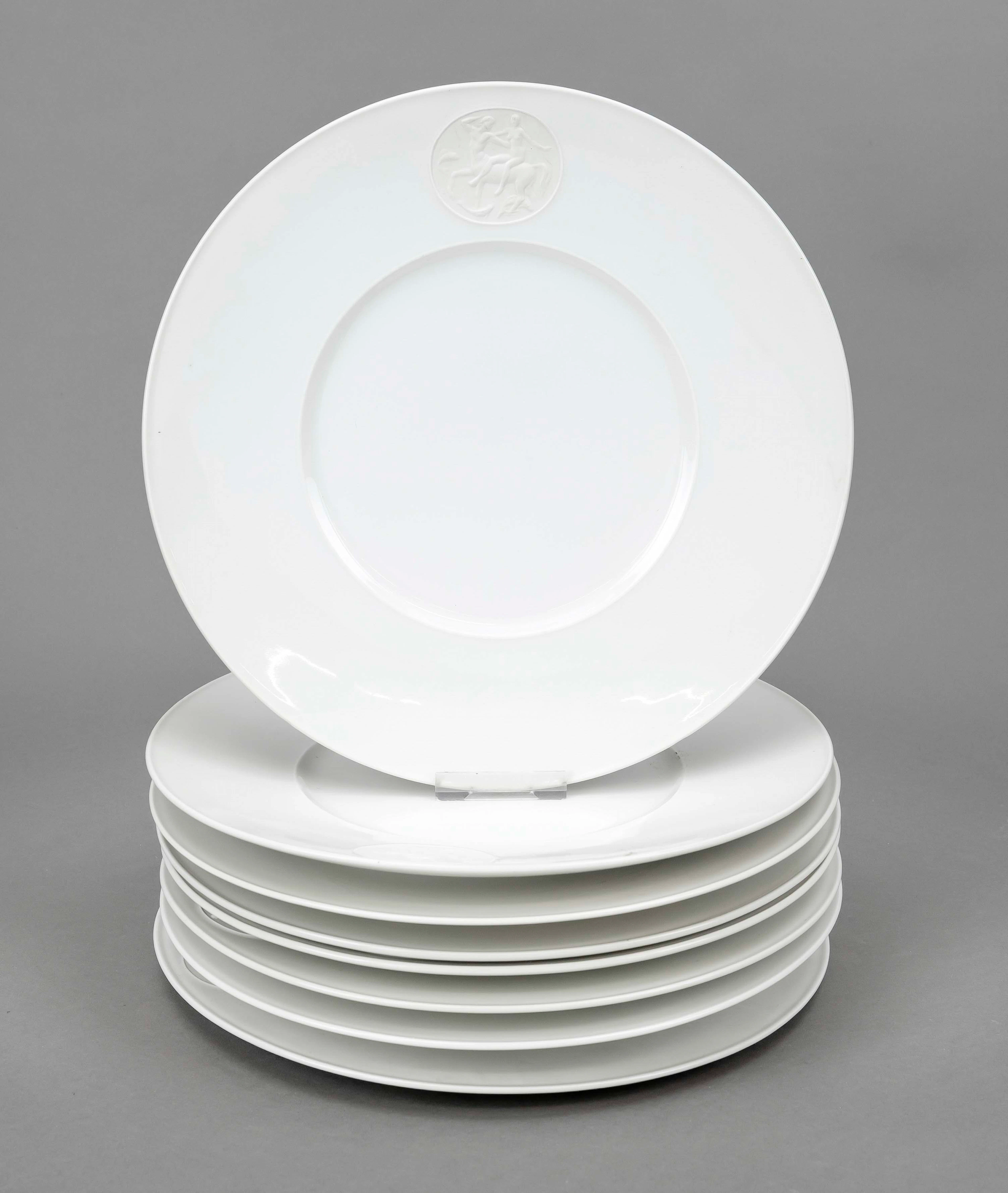 Acht Gourmetteller, KPM Berlin, Ma