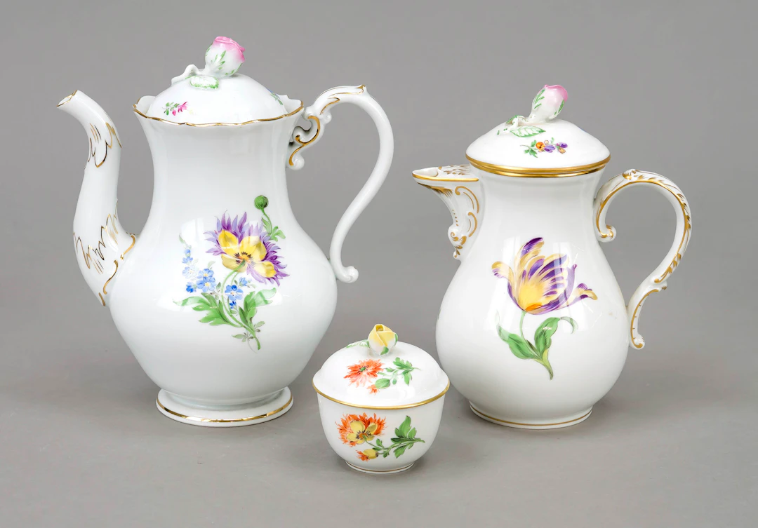 Konvolut von 3 Teilen, Meissen, 2