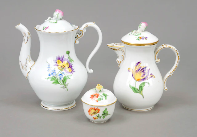 Konvolut von 3 Teilen, Meissen, 2