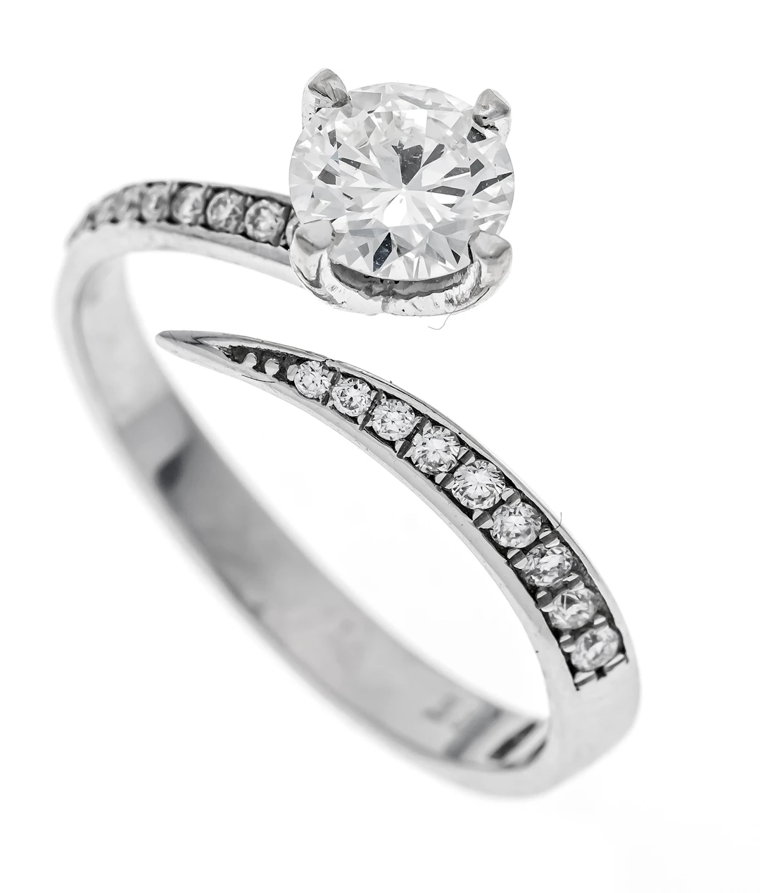 Offen gestalteter Brillant-Ring W