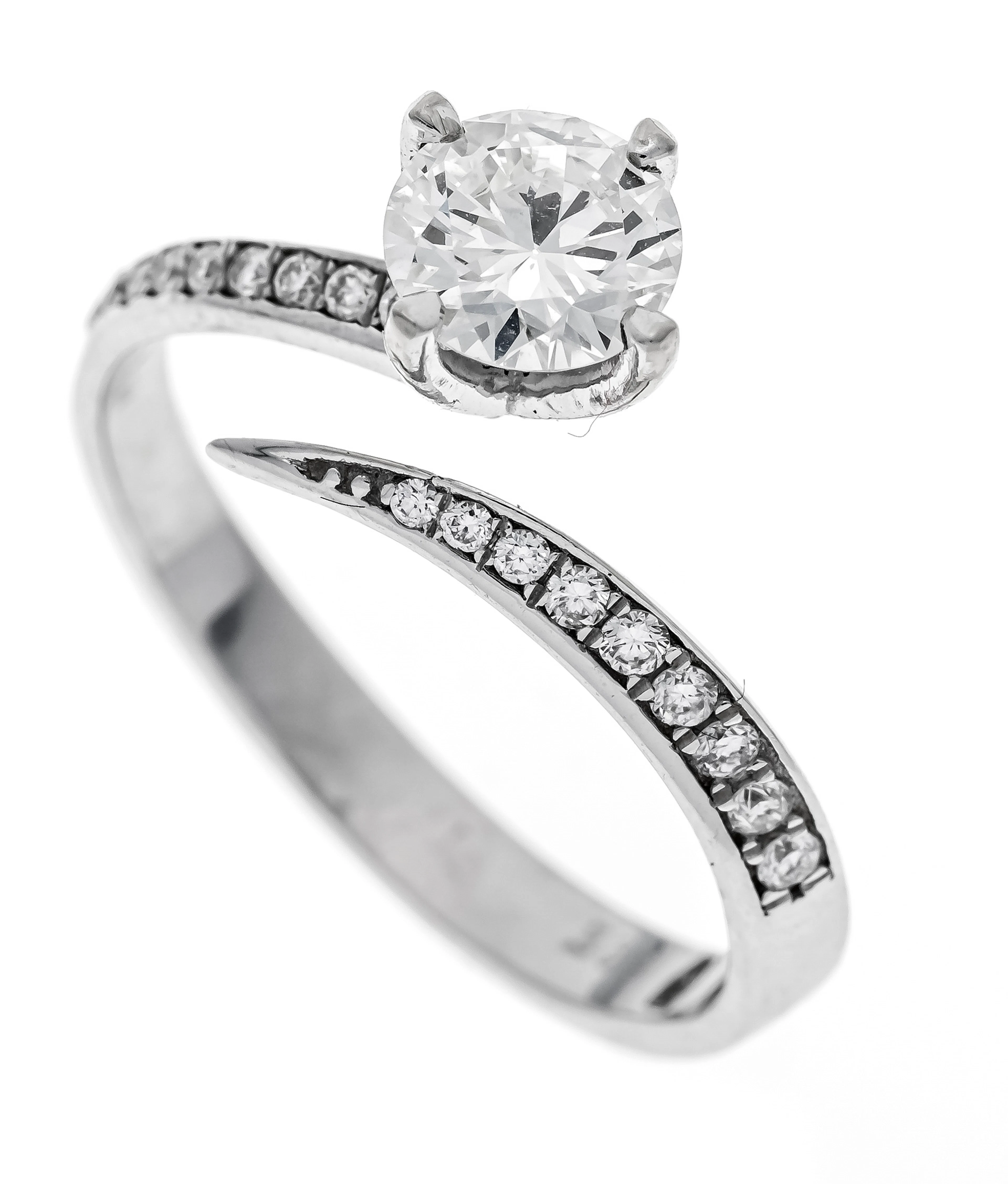 Offen gestalteter Brillant-Ring W