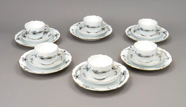 6 Kaffeegedecke, 18-tlg., Meissen