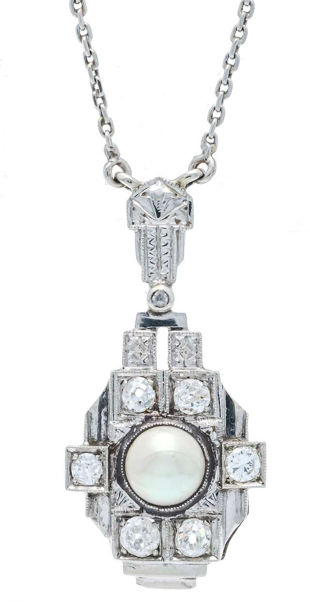 Art Déco-Collier WG 585/000 mit e