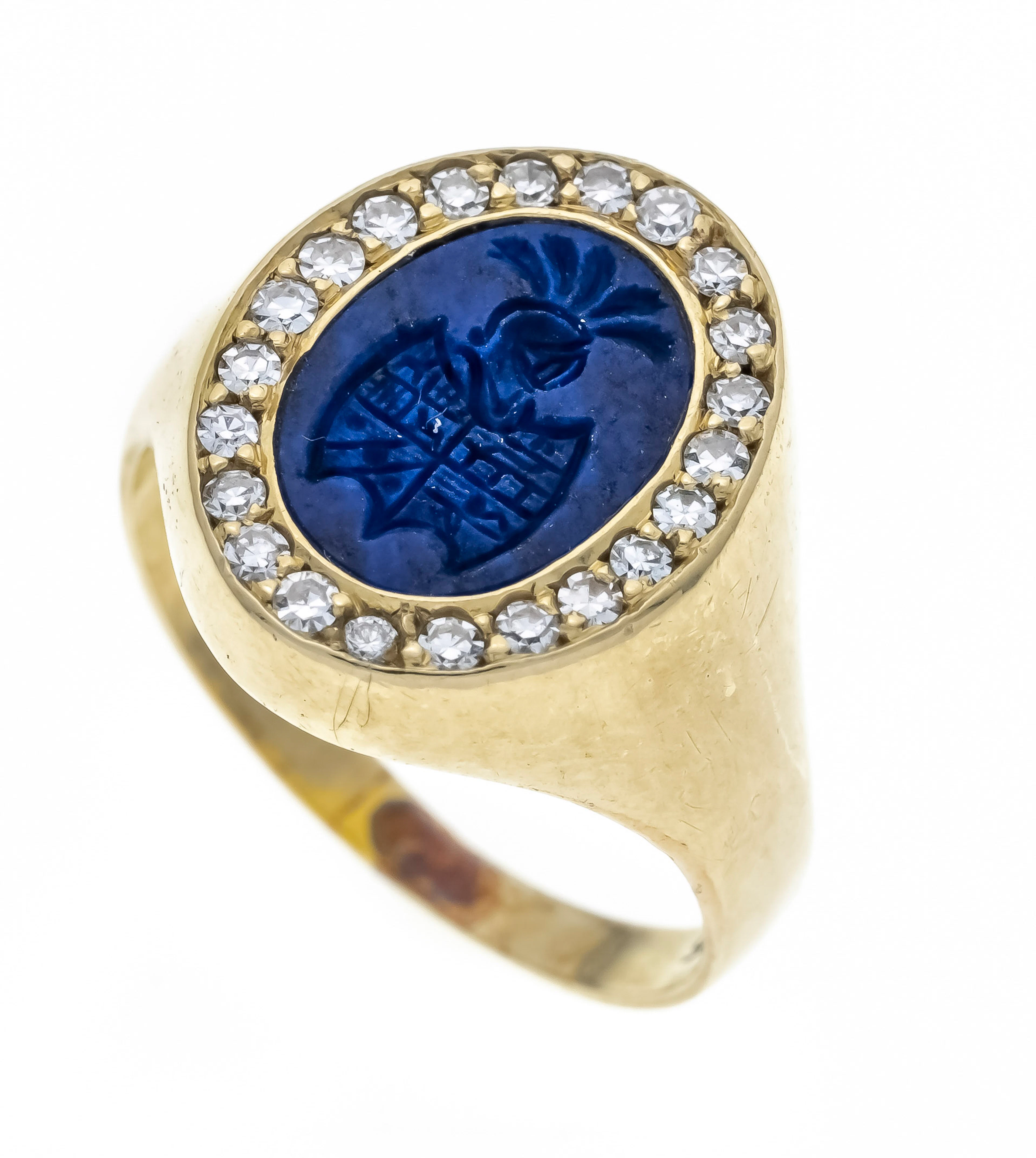 Lapislazuli-Diamant-Ring GG 585/0
