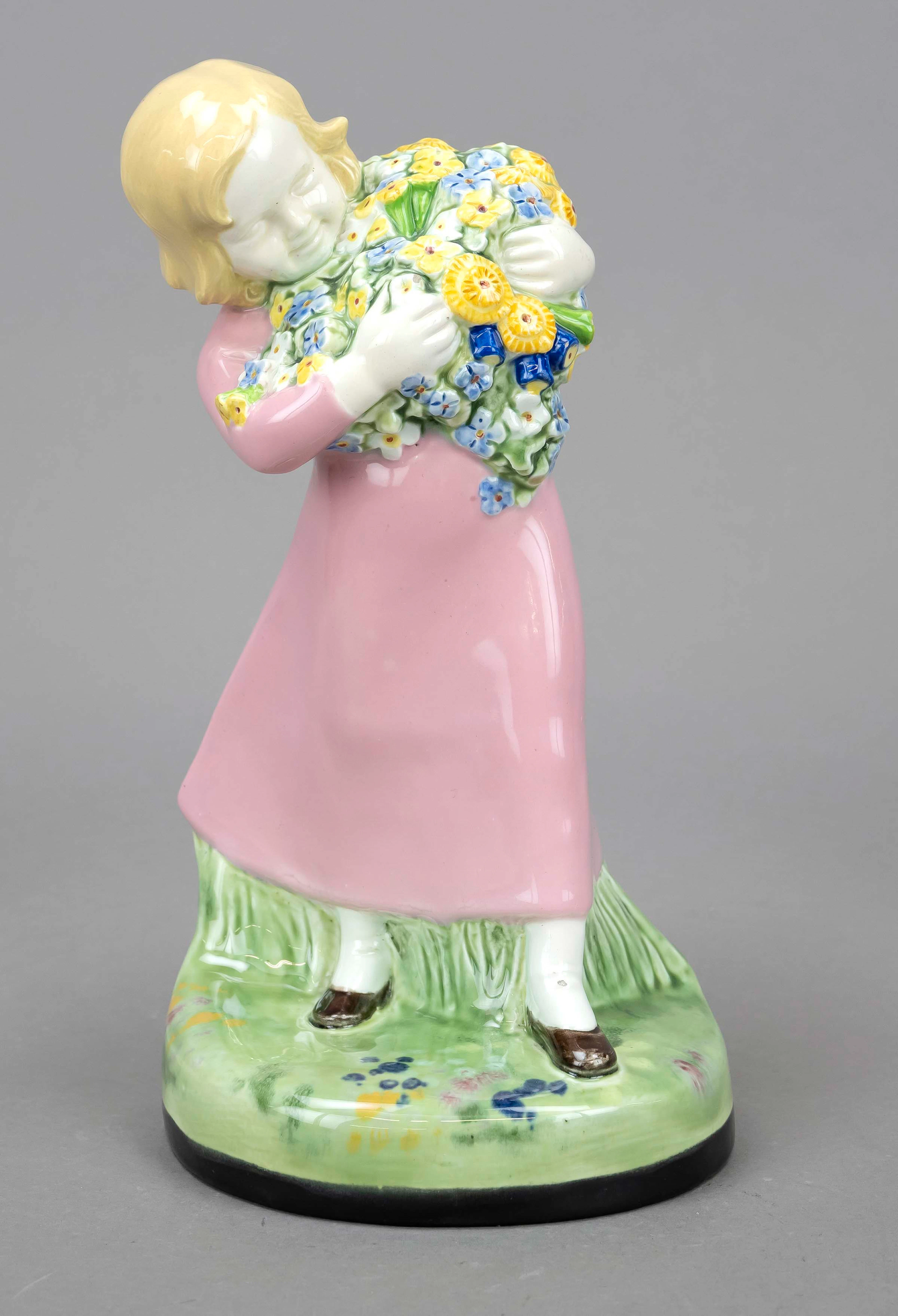 Junges Mädchen mit riesigem Blume