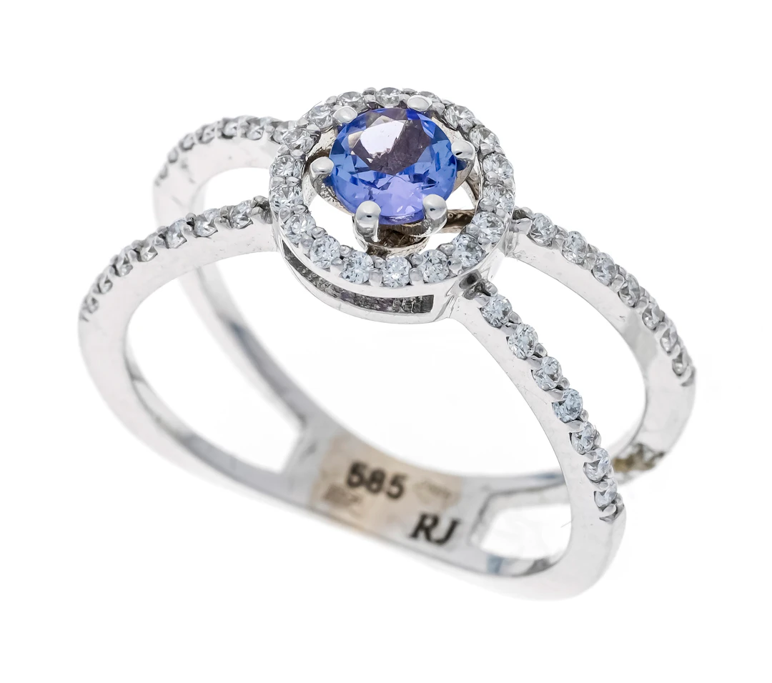 Tansanit-Brillant-Ring WG 585/000