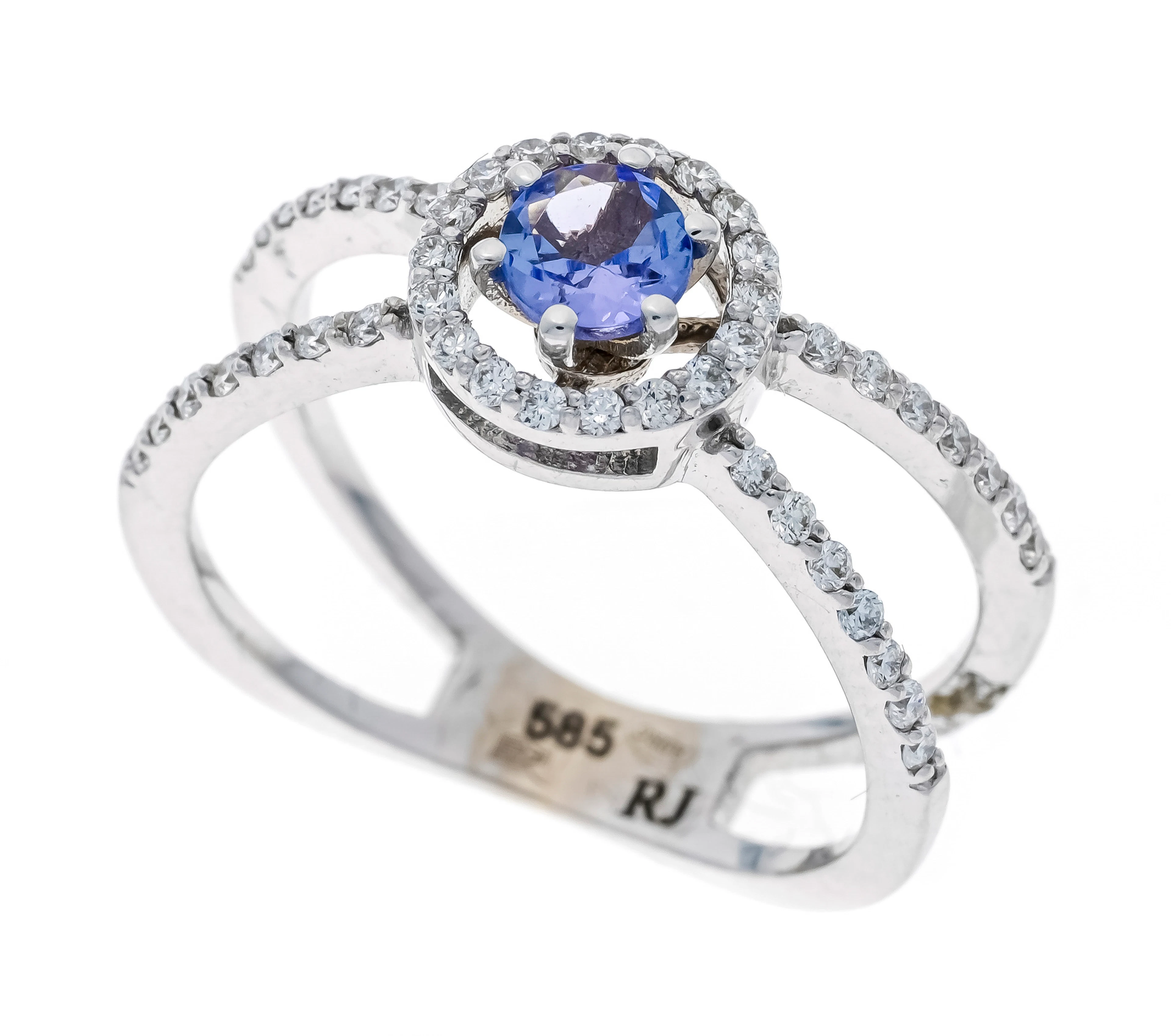 Tansanit-Brillant-Ring WG 585/000