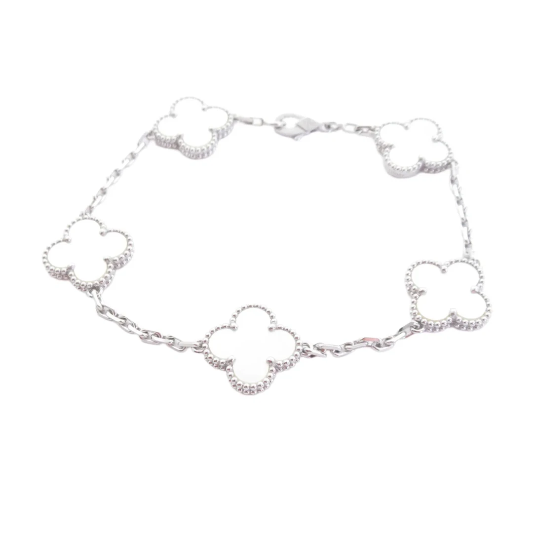 Van Cleef & Arpels Vintage Alhambra White Mother of Pearl 18K White