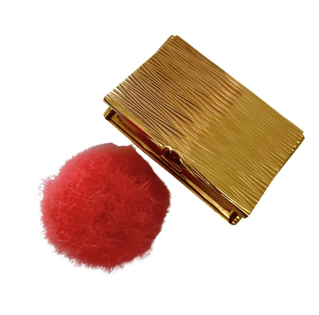Cartier Antique Solid 14K Gold 20th Century Vintage Estate Powder Box