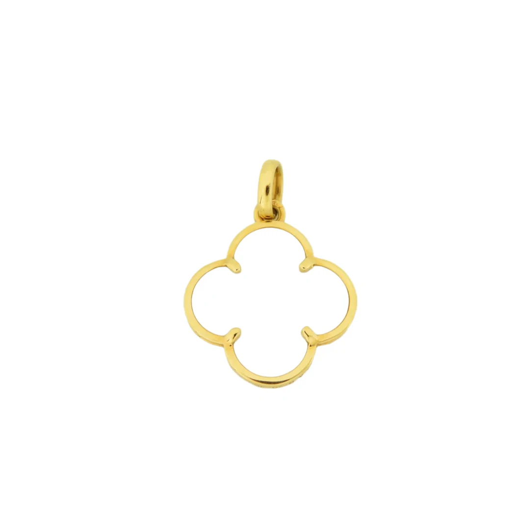 Van Cleef & Arpels Alhambra White Mother of Pearl 18K Gold Pendant