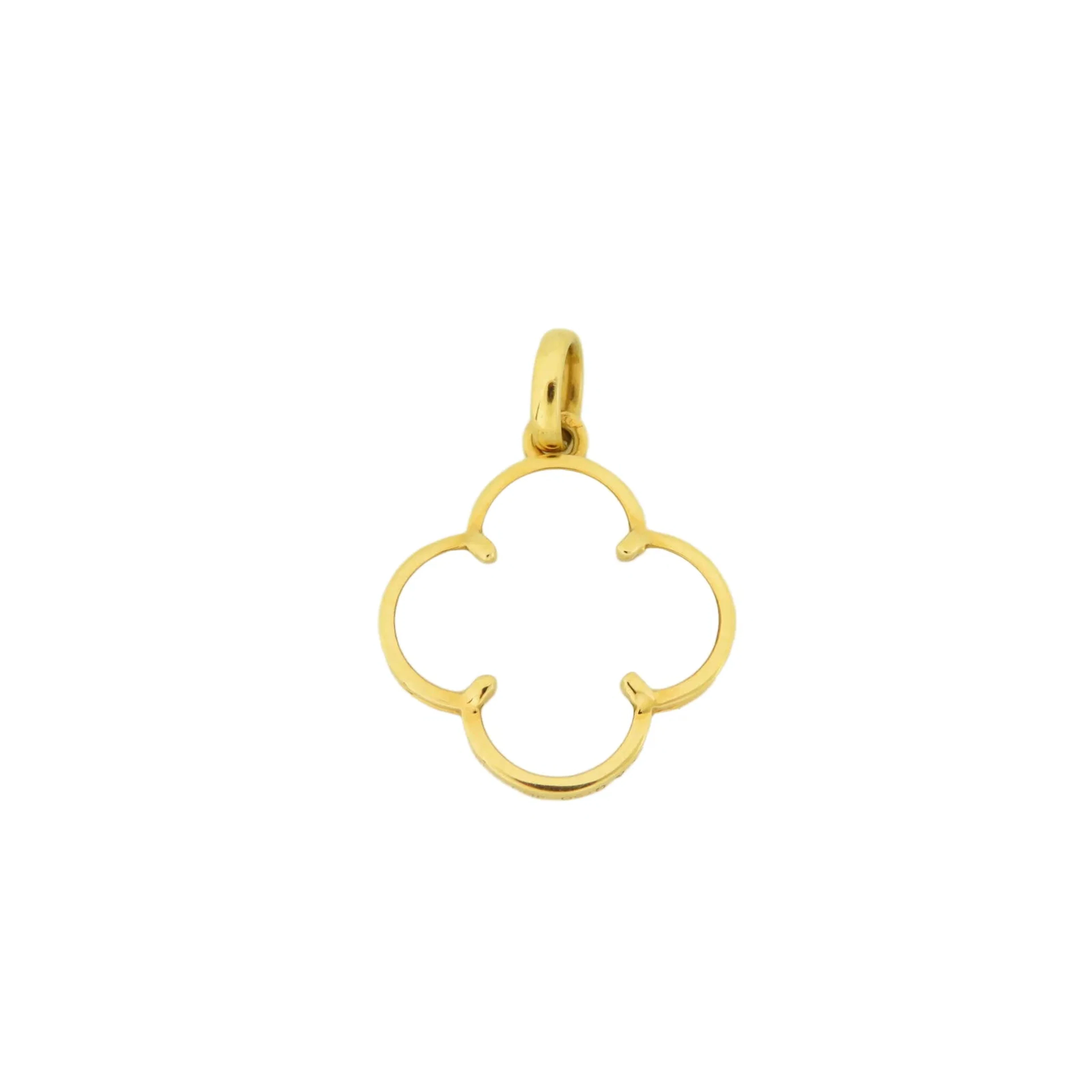 Van Cleef & Arpels Alhambra White Mother of Pearl 18K Gold Pendant