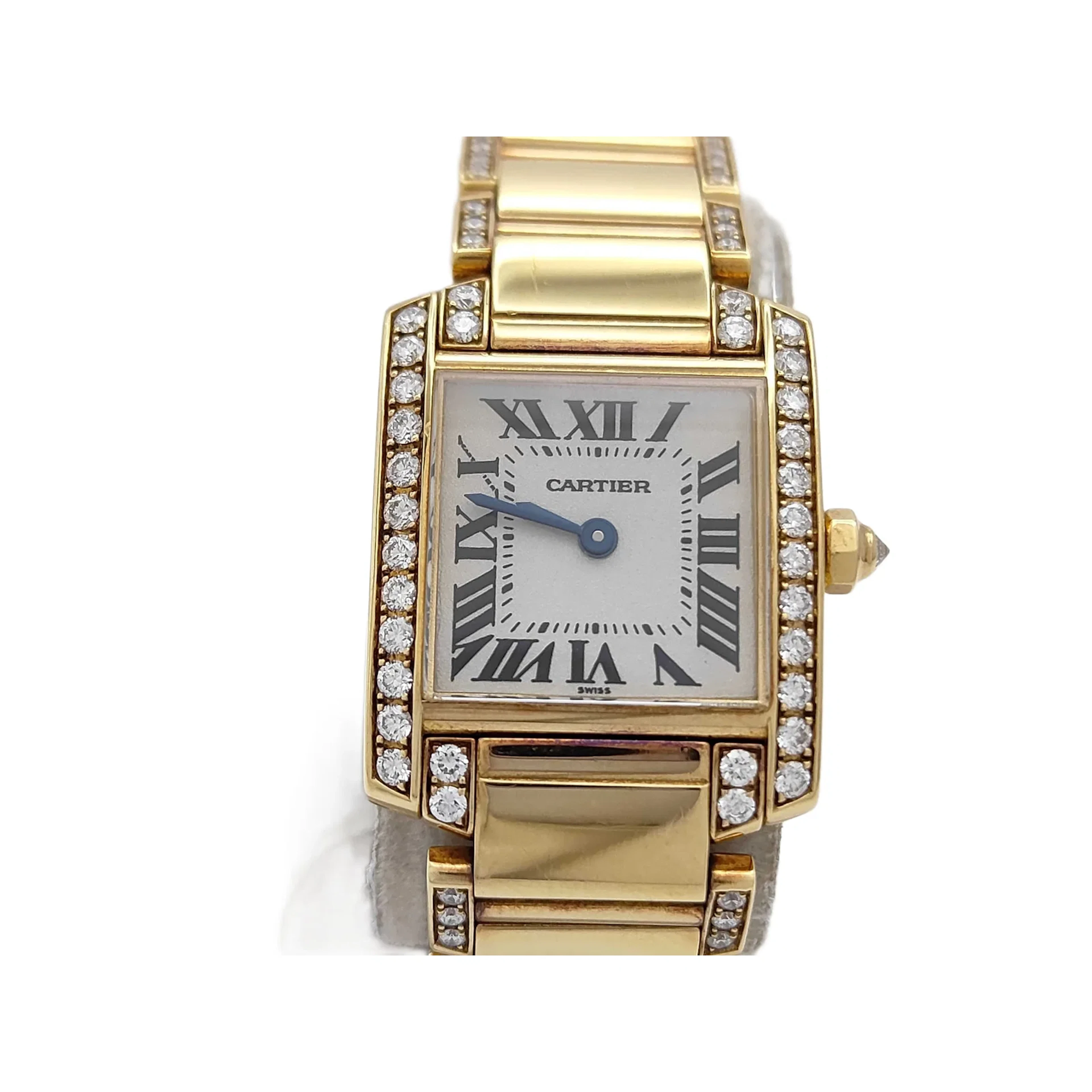 Cartier Tank Francaise Women's 18K Gold Diamond Quartz Watch W50002N2