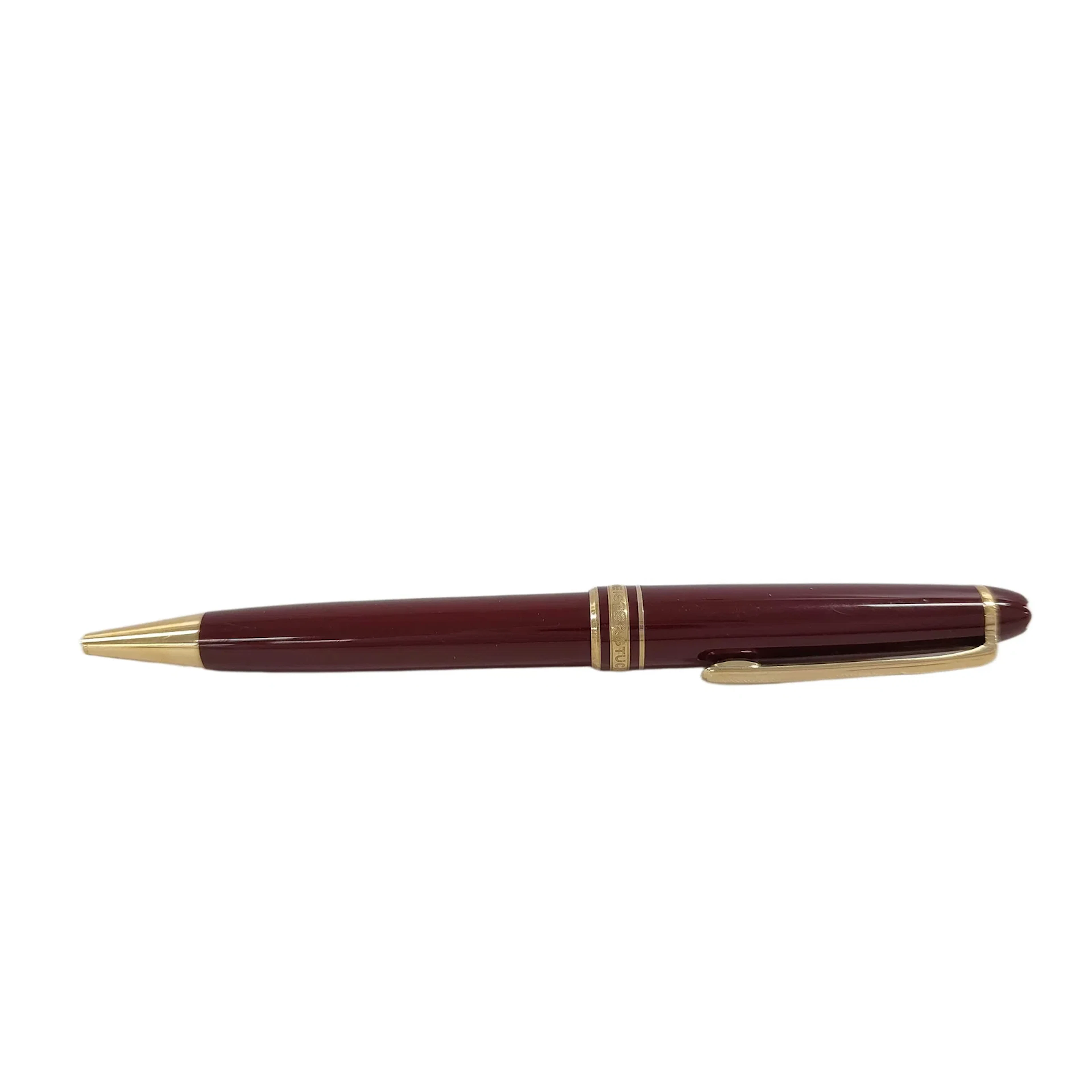 Montblanc Meisterstuck Burgundy Resin and Gold Tone Ballpoint Pen