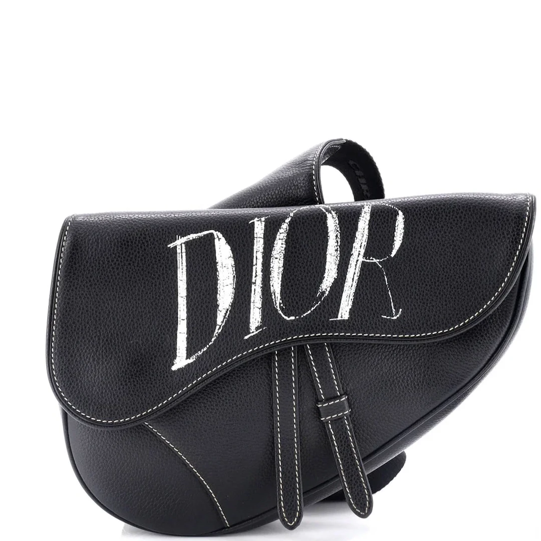 Christian Dior Alex Foxton Logo Saddle Bag