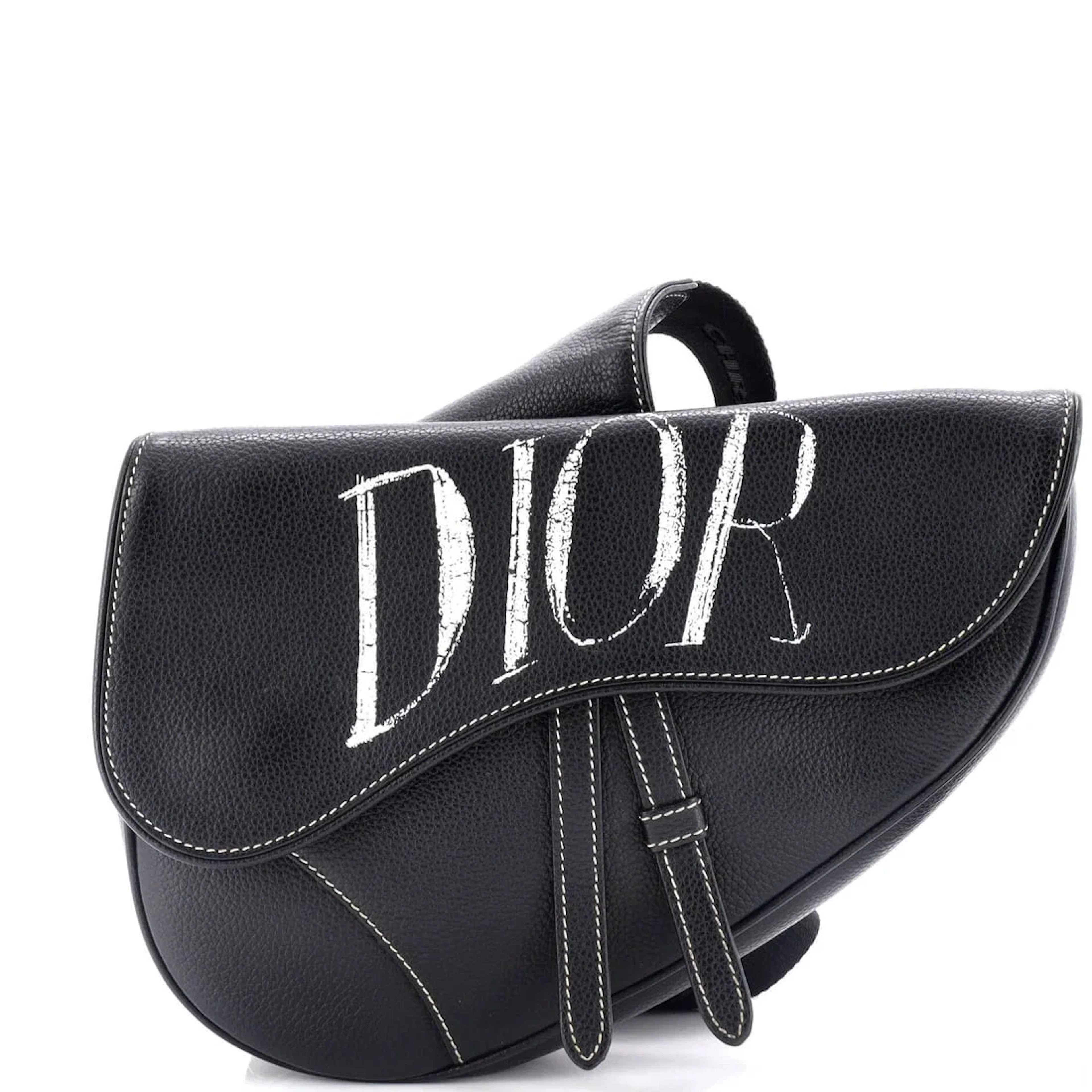 Christian Dior Alex Foxton Logo Saddle Bag