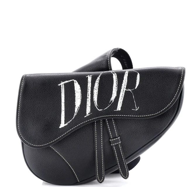 Christian Dior Alex Foxton Logo Saddle Bag