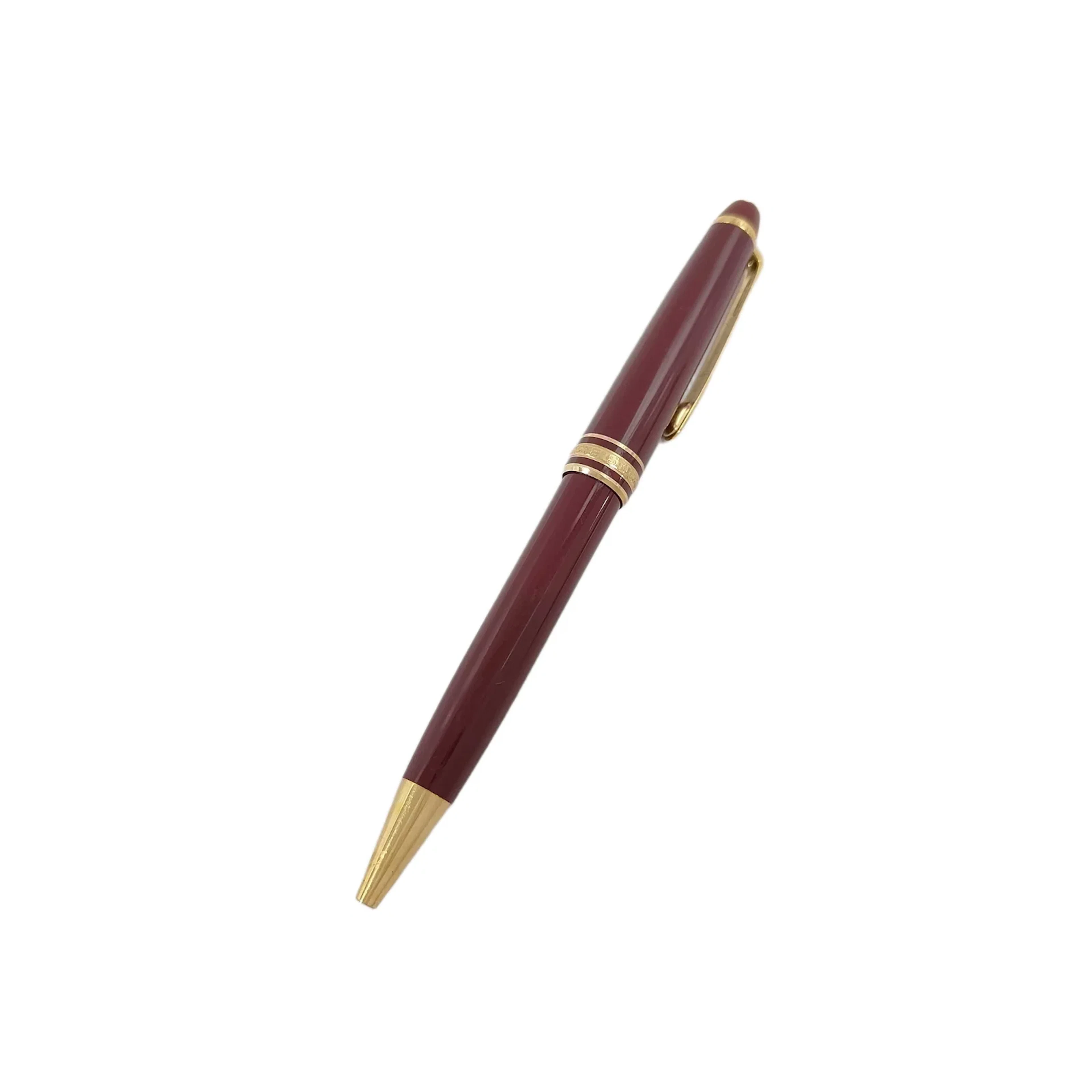 Montblanc Meisterstuck Burgundy Resin and Gold Tone Ballpoint Pen