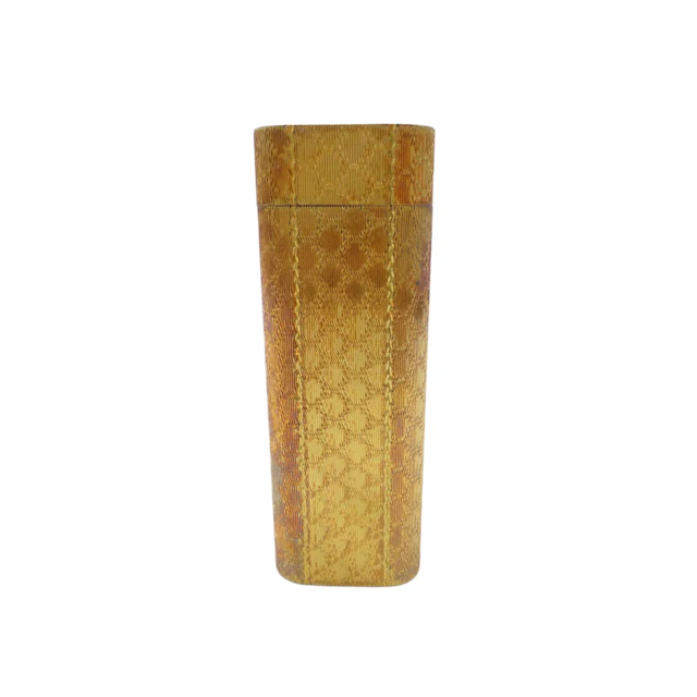 Cartier Vintage Gold Tone Textured Patterned Metal Lighter
