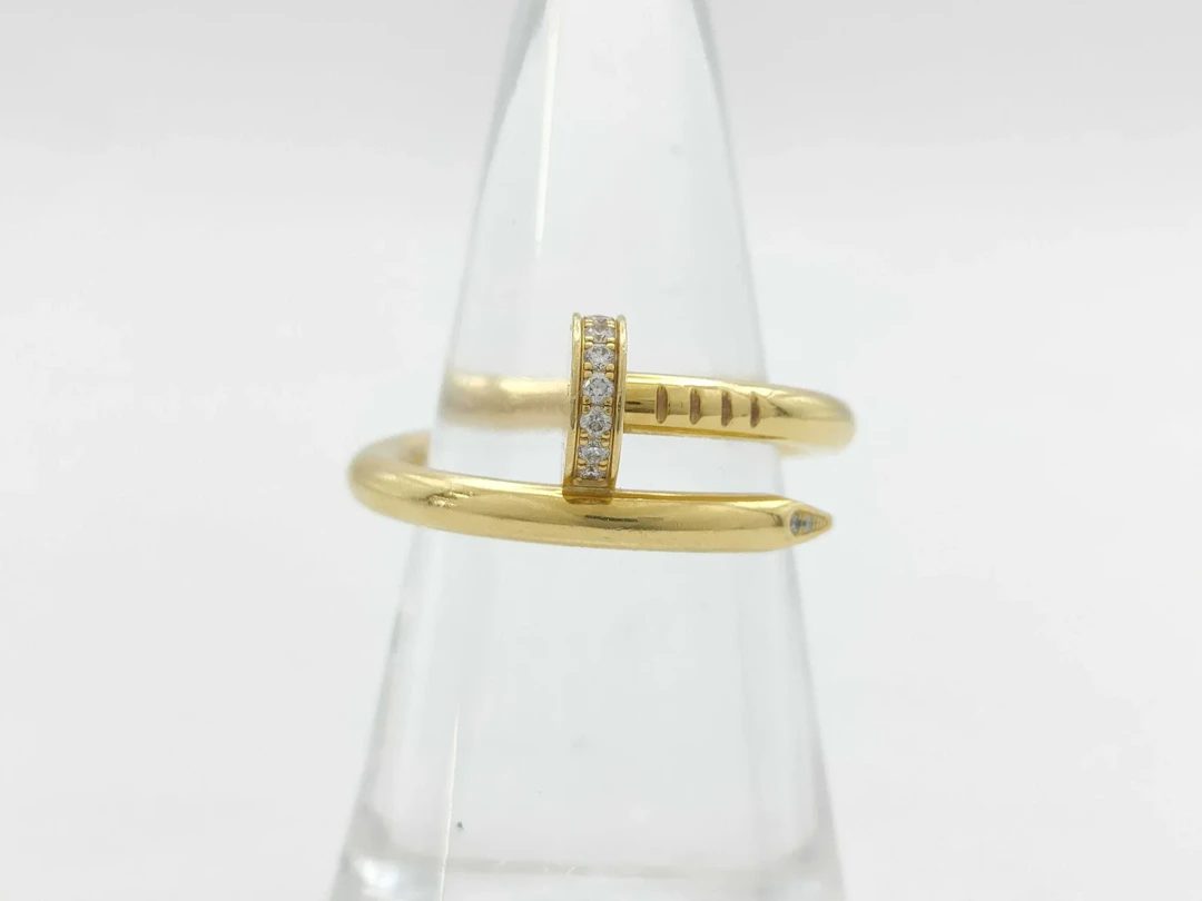 Cartier Juste un Clou Classic Model Diamond 18K Yellow Gold Ring