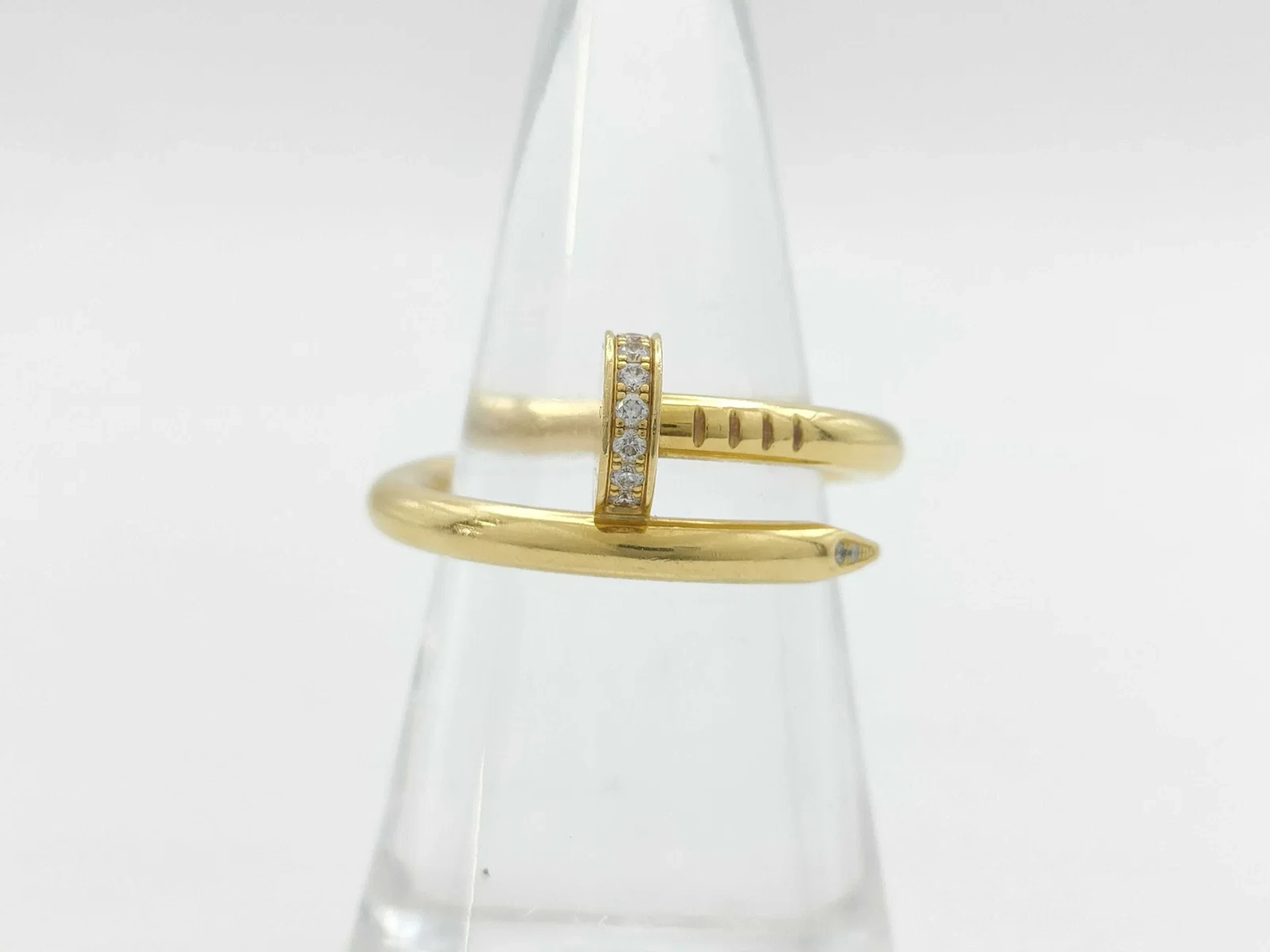 Cartier Juste un Clou Classic Model Diamond 18K Yellow Gold Ring