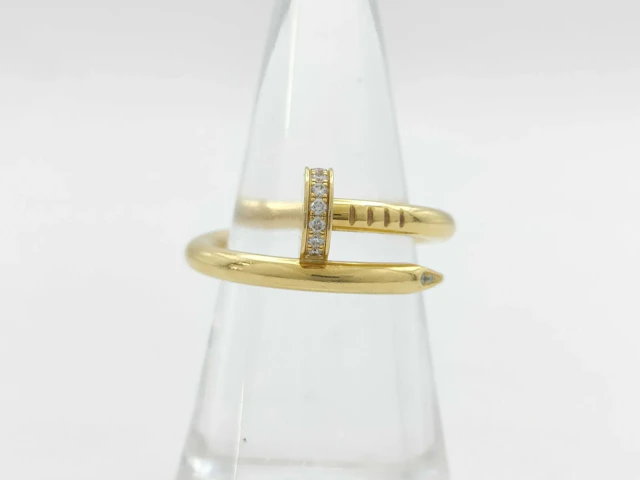 Cartier Juste un Clou Classic Model Diamond 18K Yellow Gold Ring