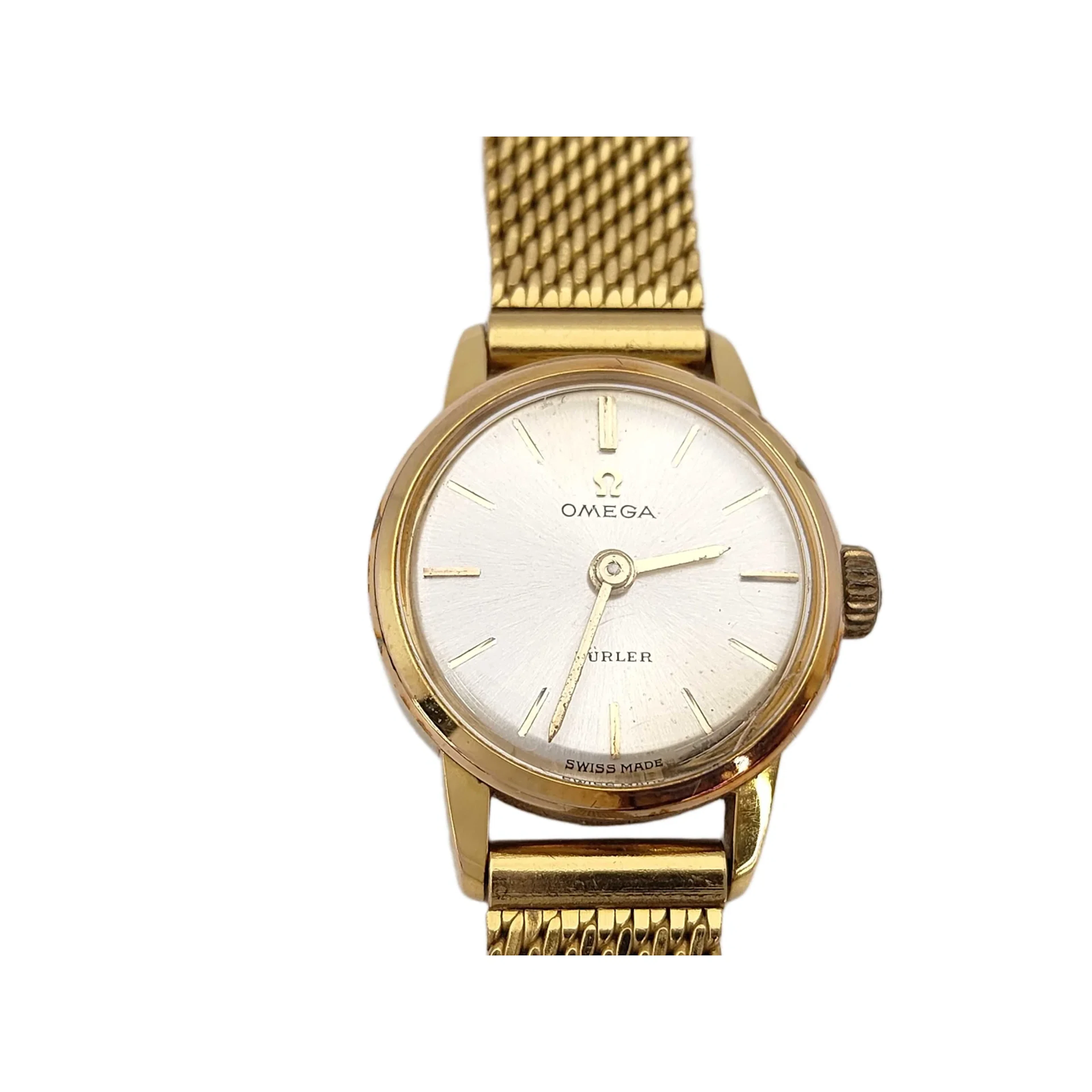 Omega Handwound Womens Vintage Watch with Aftermarket Strap