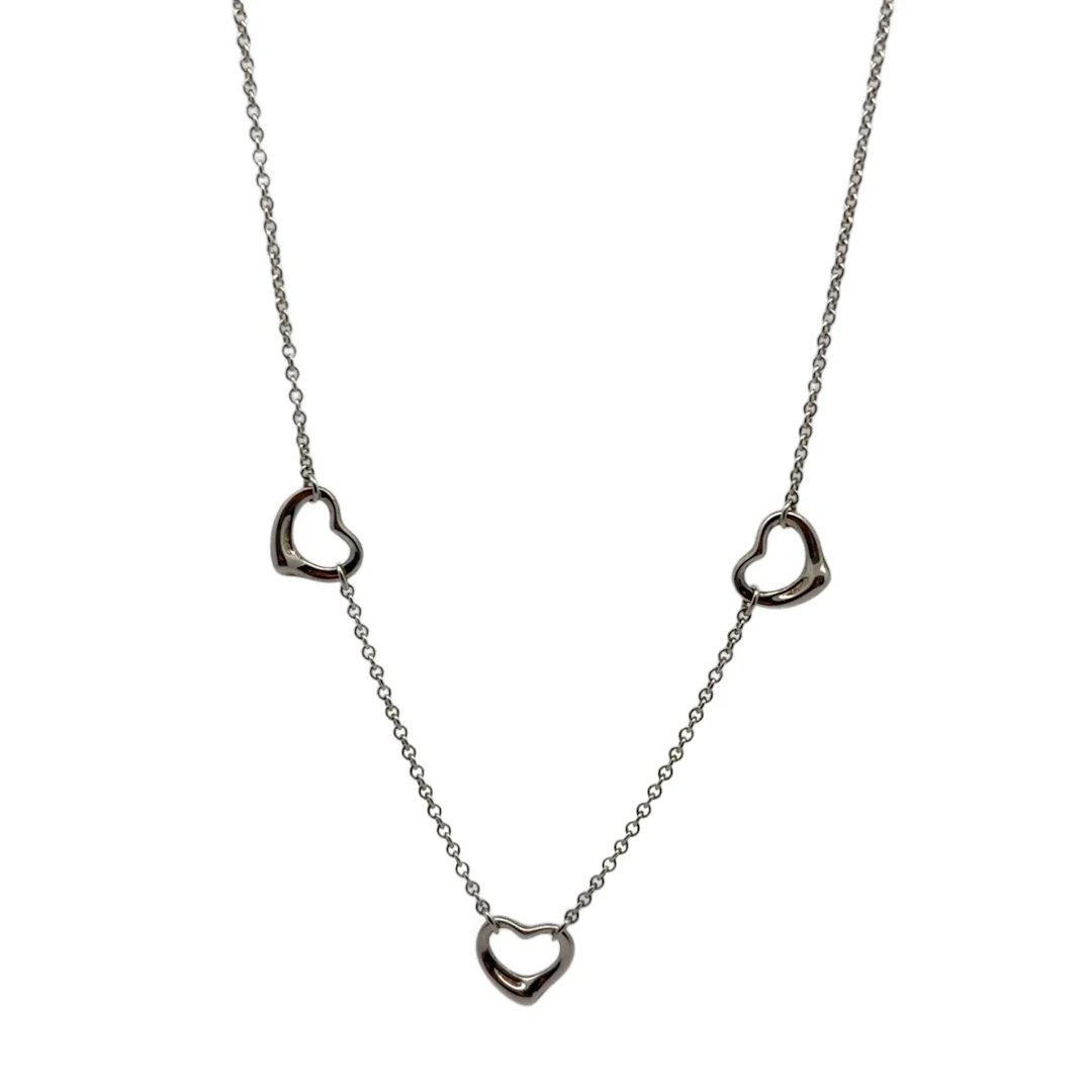 Tiffany & Co. Triple Heart Sterling Silver Necklace