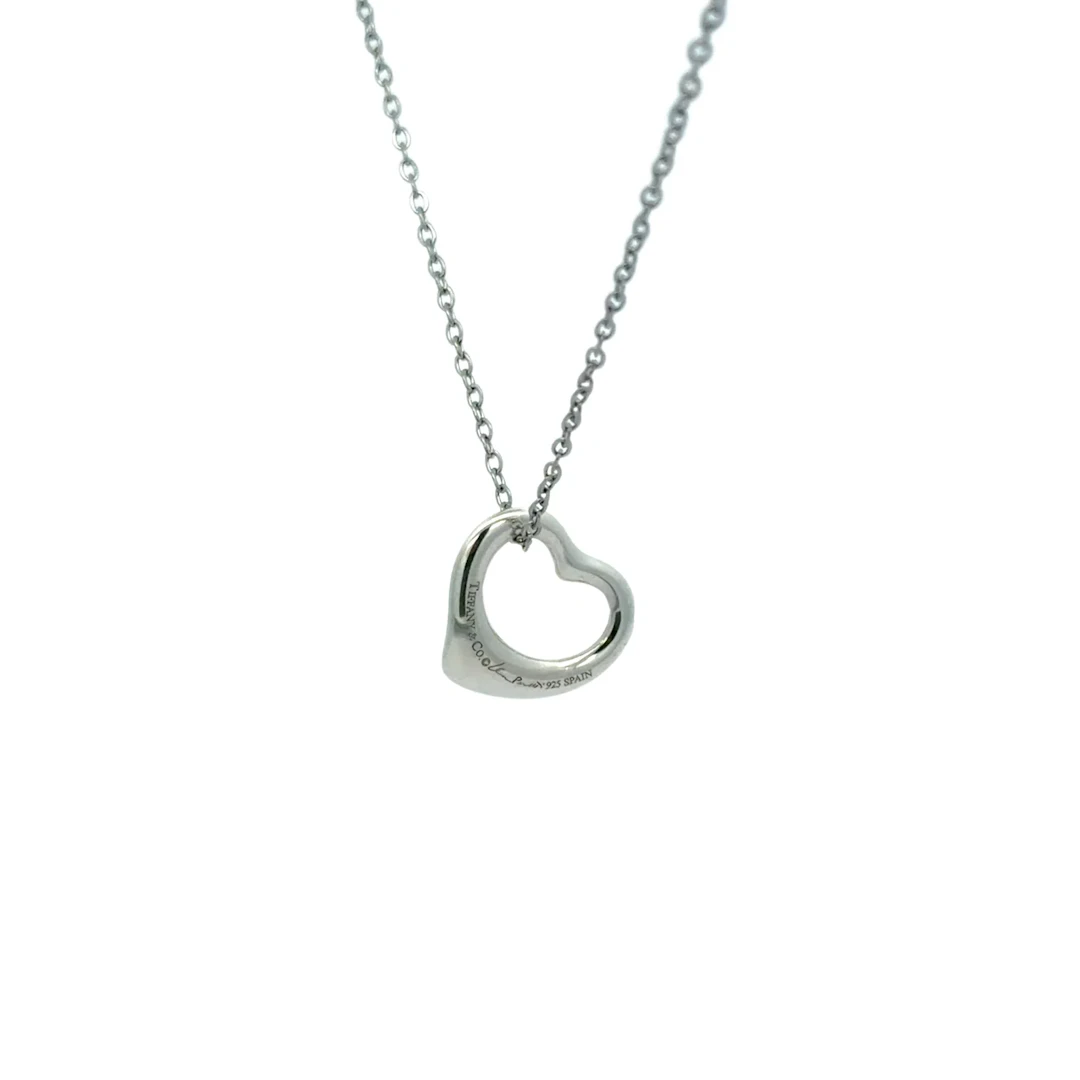 Tiffany & Co. Heart Motif 925 Sterling Silver Necklace