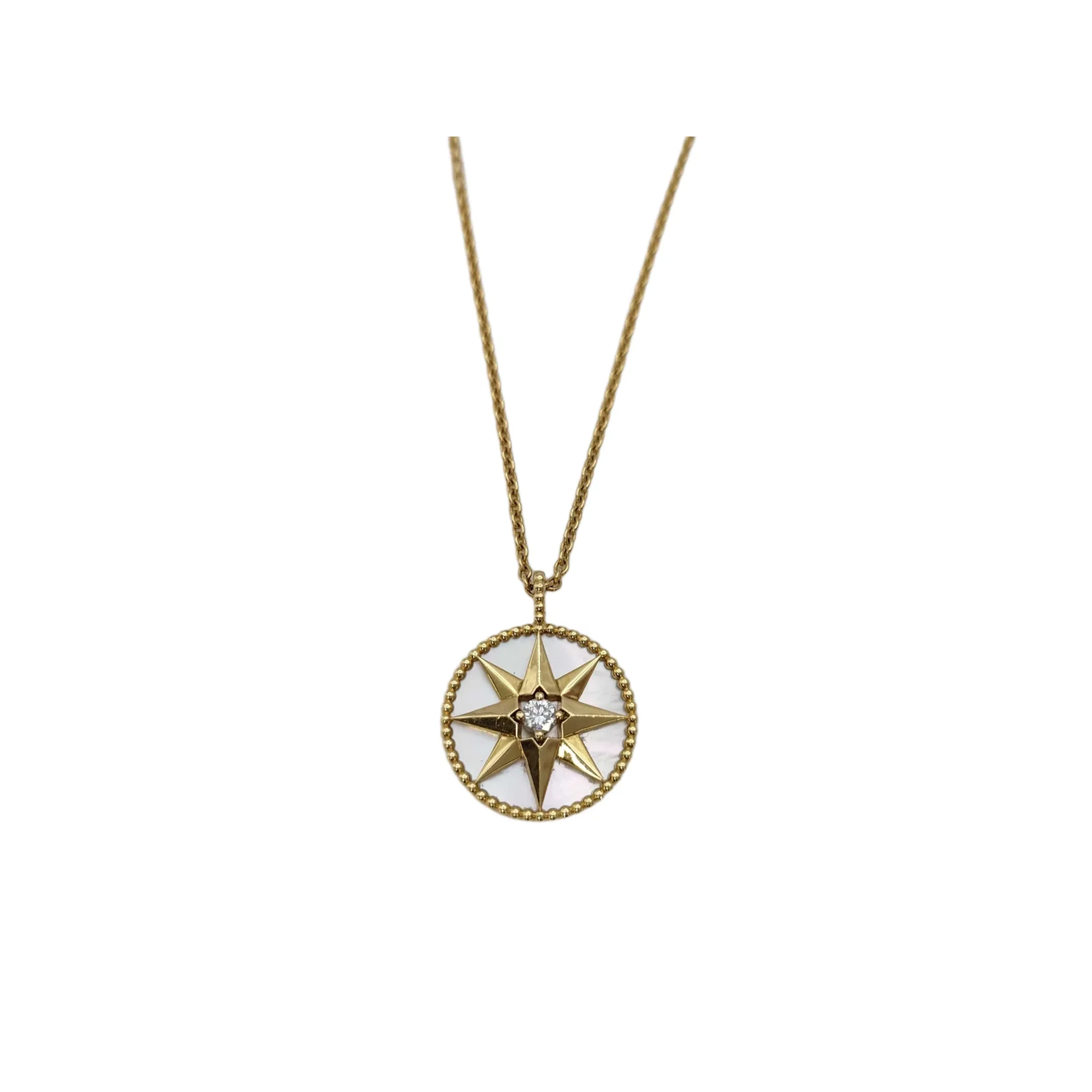 Dior Rose des Vents Large Model Mother of Pearl Diamond 18K Yellow