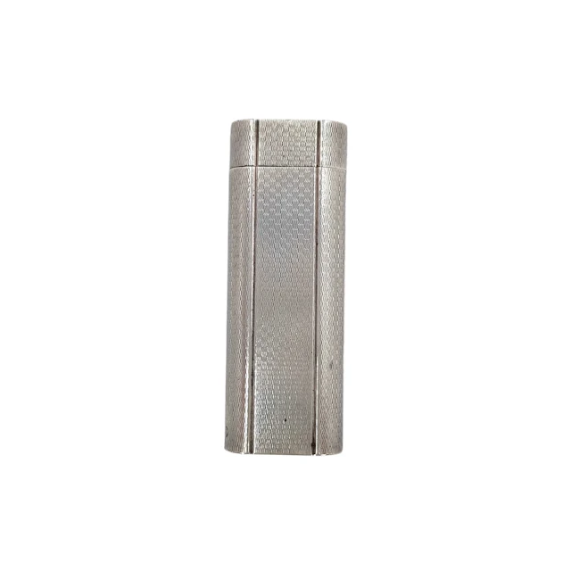 Cartier Vintage Silver Tone Textured Metal Lighter, Swiss Made
