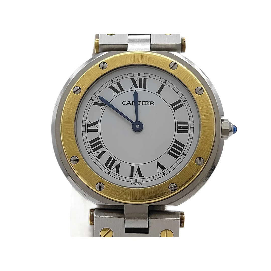 Cartier Santos Vendome Quartz Mens Watch with Box and Warranty Card
